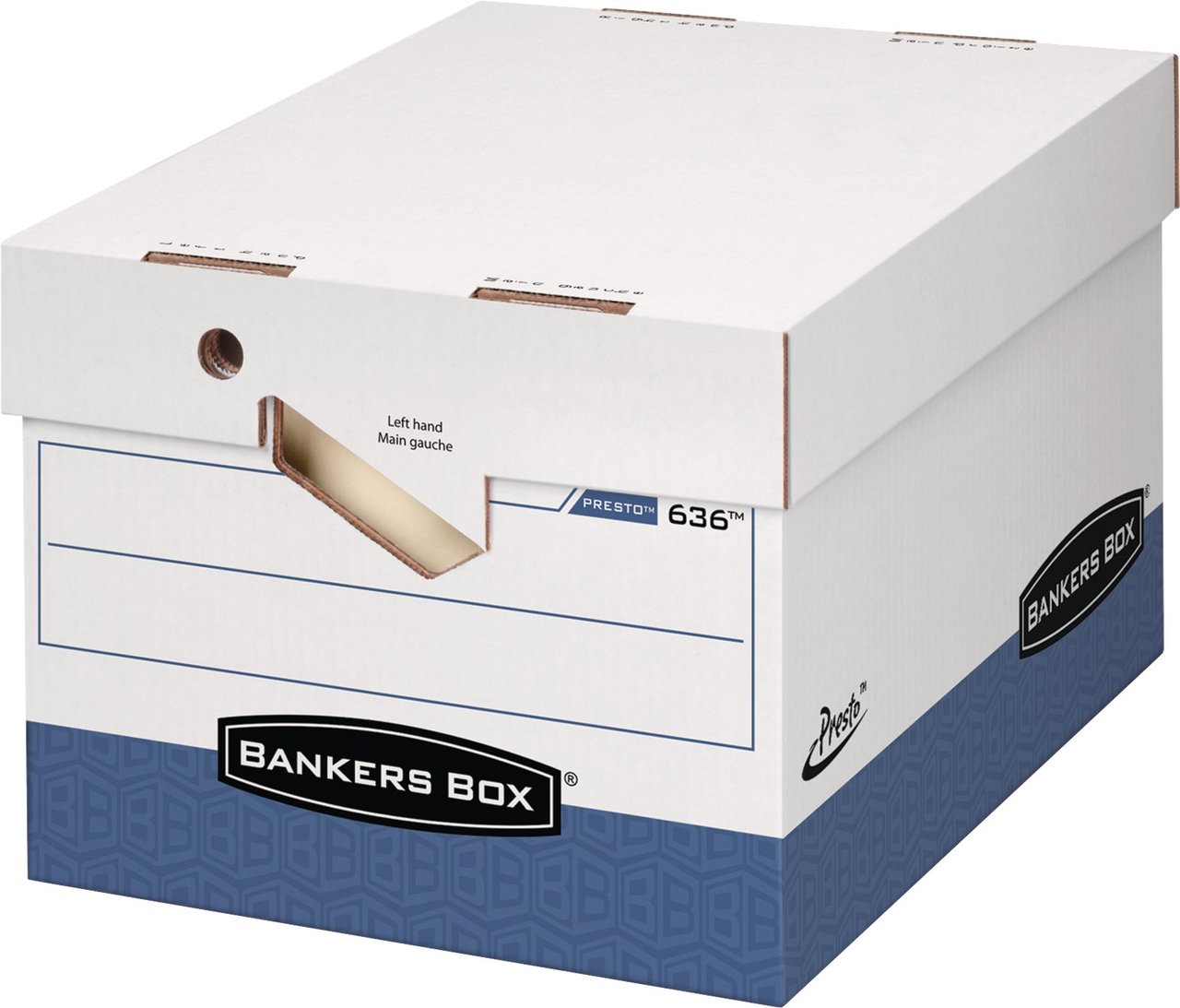Bankers Box Presto Storage Boxes, Letter/Legal, 12" x 15" x 10", 12-Count (FEL0063601) - Image 1