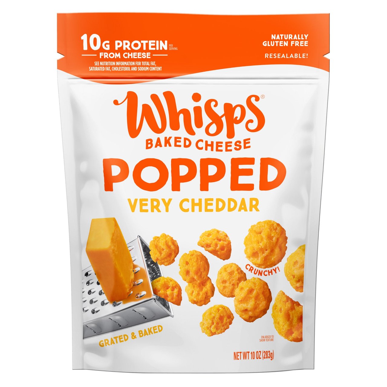 Whisps Cheddar Popped Cheese 10 oz