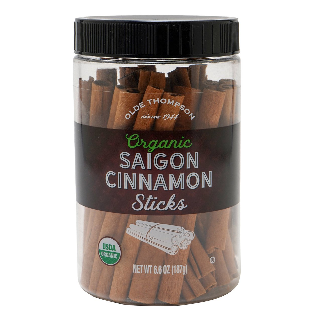 Olde Thompson Organic Saigon Cinnamon Sticks 6.6 Ounce Container - Image 1