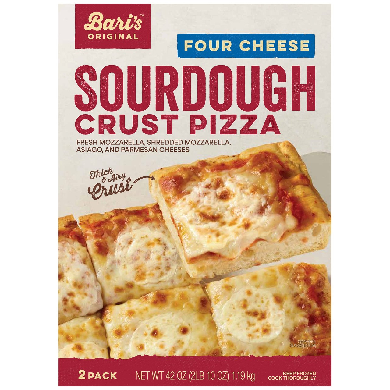Bari's Sourdough Crust Cheese Pizza 2/21 oz - Image 1