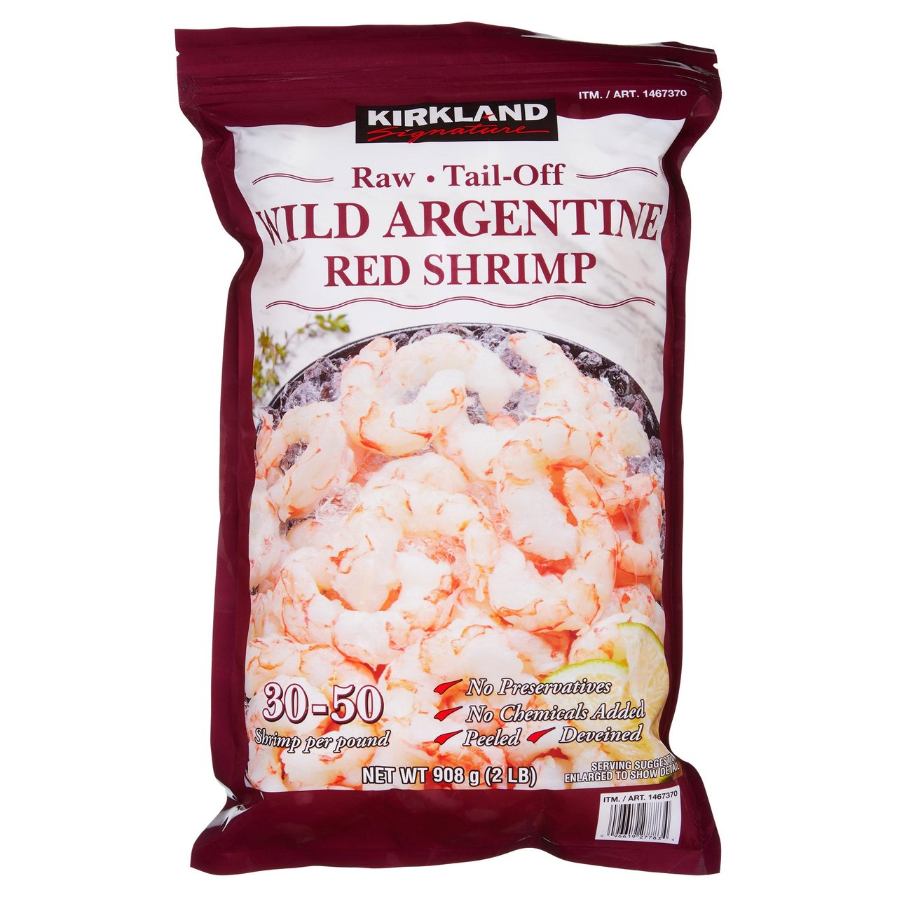Kirkland Signature Wild Argentine Raw Shrimp, 2 lbs