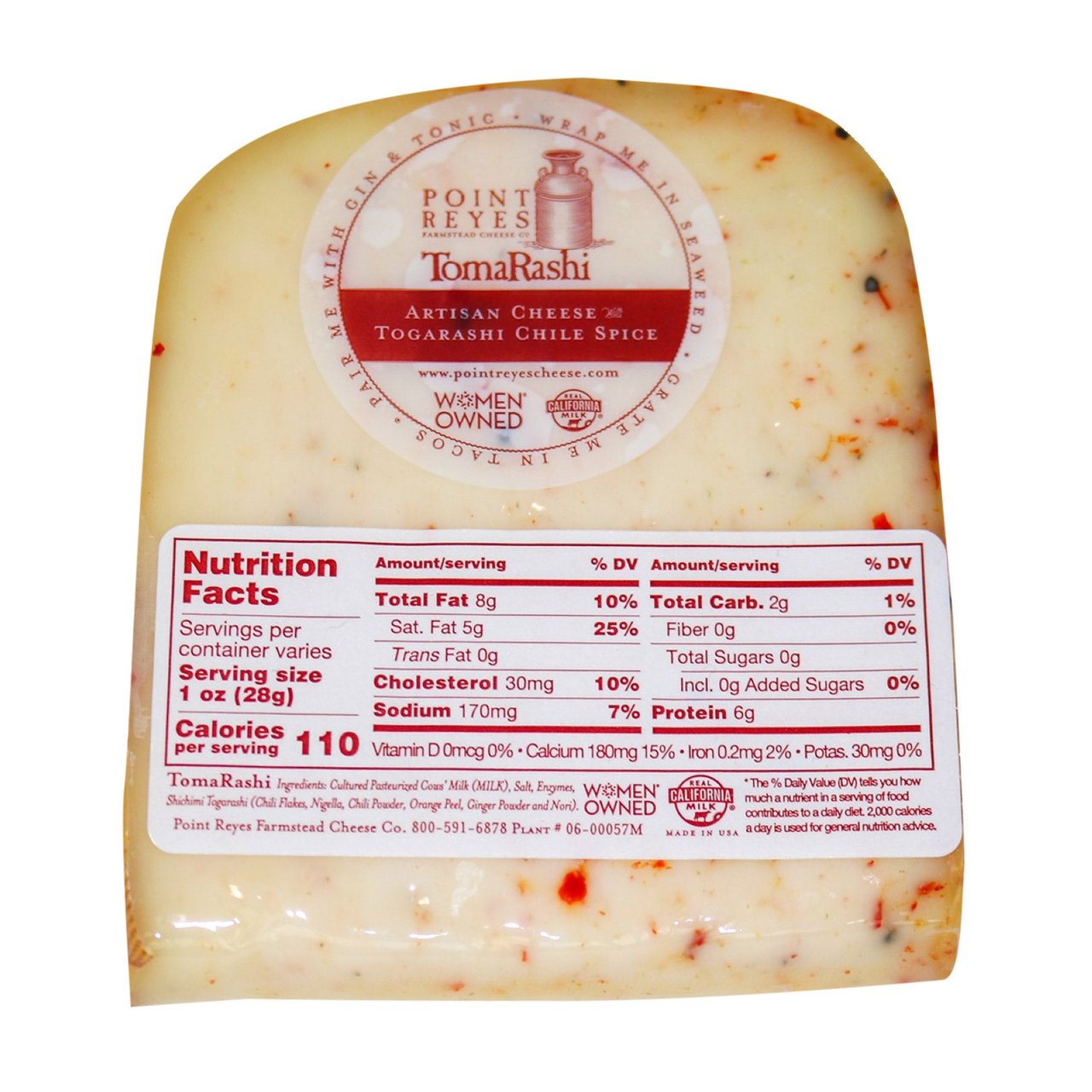 Point Reyes TomaRashi Artisan Cheese (Price Per Pound)
