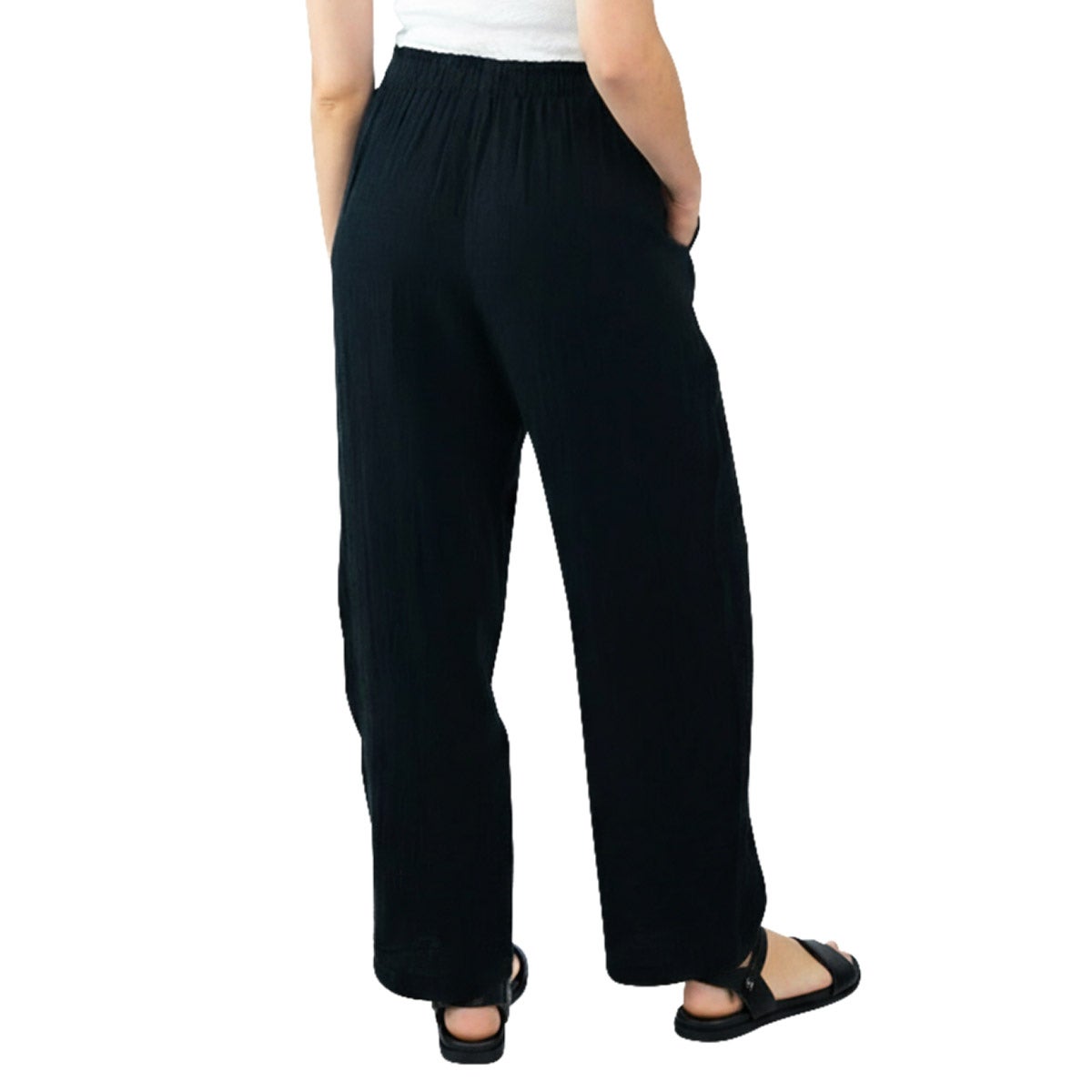 Coldwater Creek Women's Cotton Gauze Pull-On Pant - Image 1