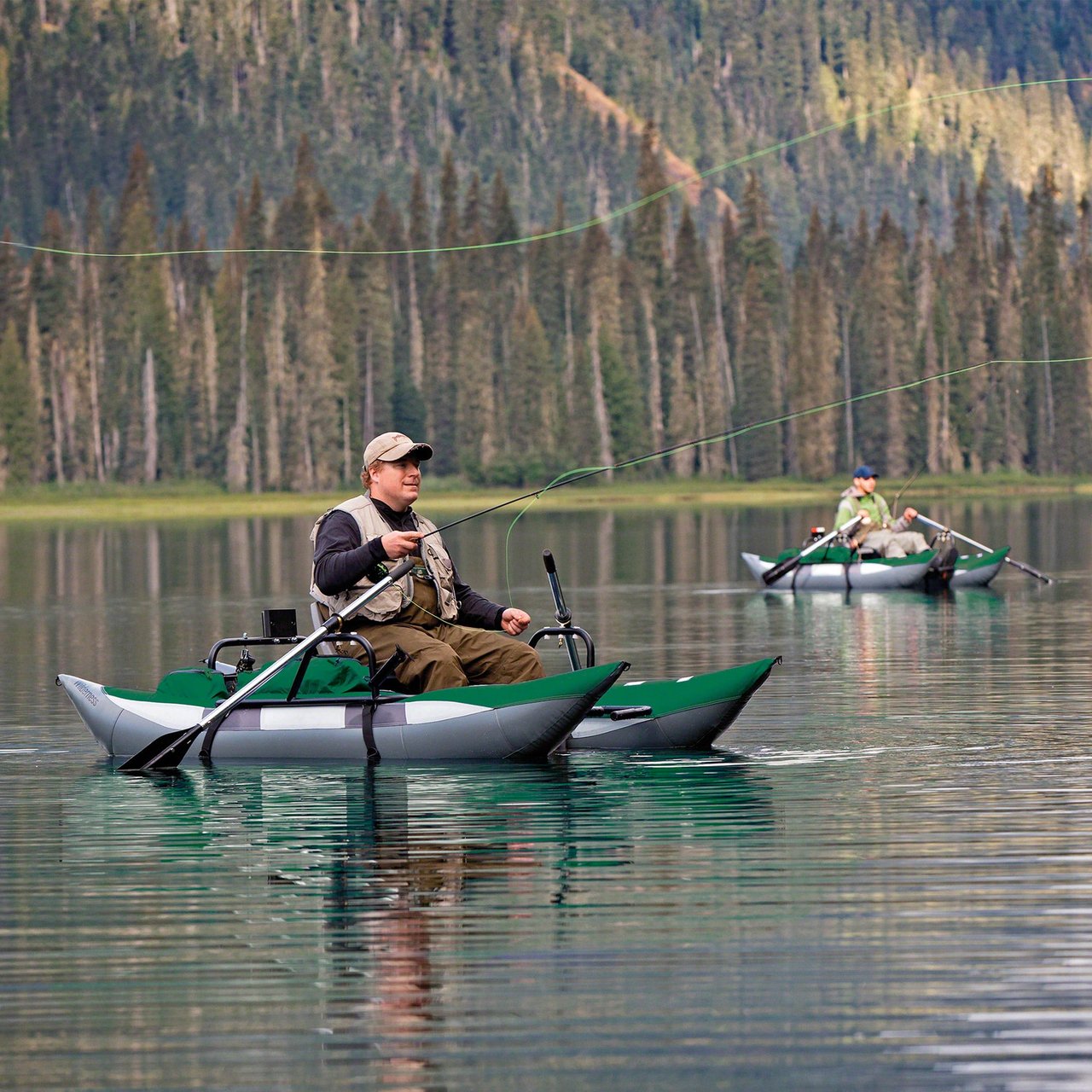 Classic Accessories Wilderness 15 Pontoon Boat with Swivel Seat - Image 1