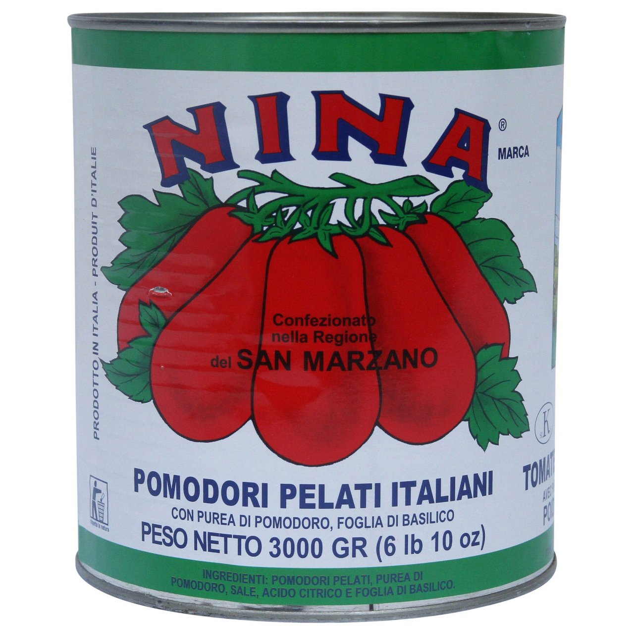 Nina Peeled Tomatoes 106 oz (6.63 lbs)