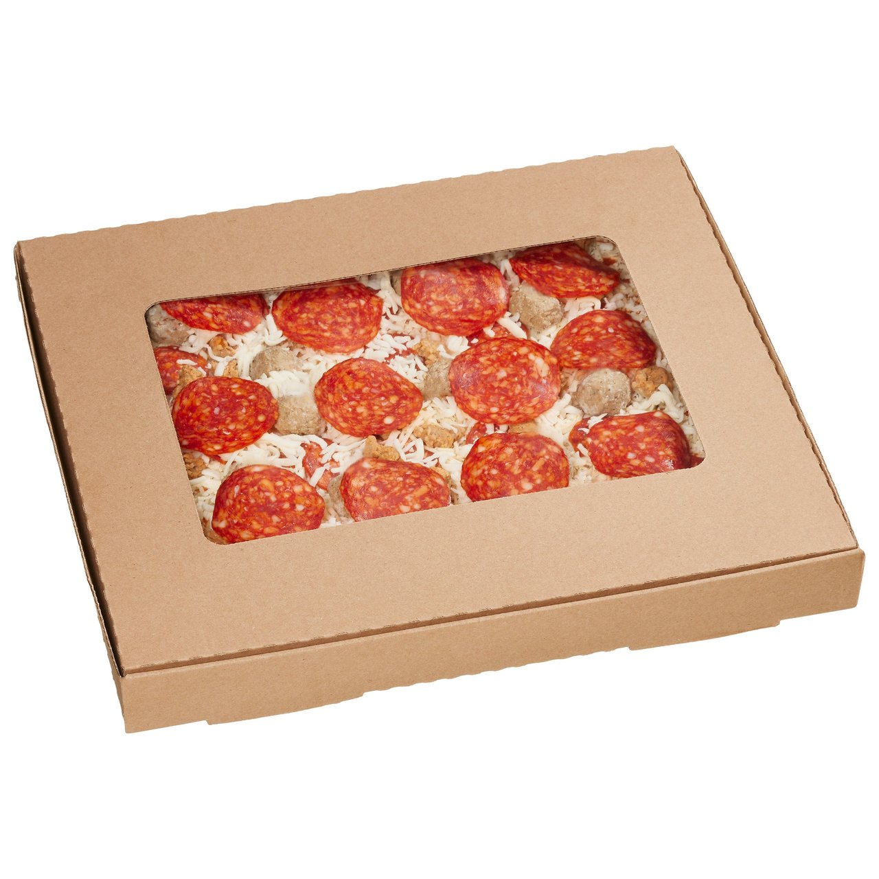 Four Meat Pizza Take & Bake on Roman Style Pinsa - Image 1