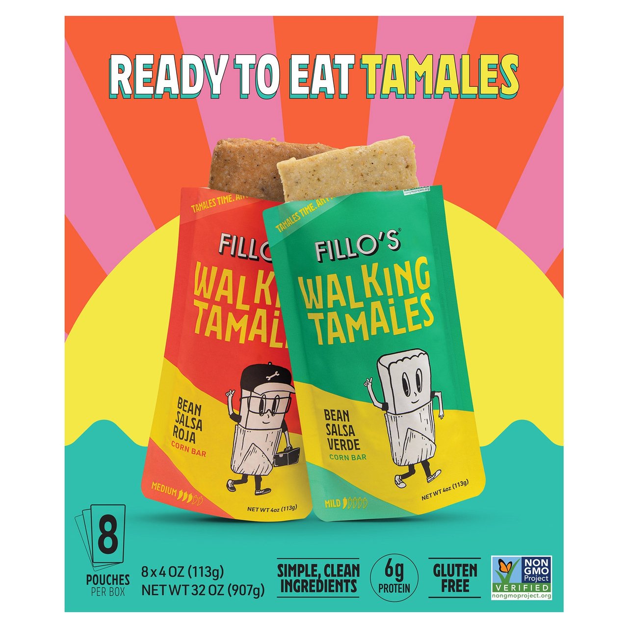 Fillo's Walking Tamale Variety 8/4 oz - Image 1