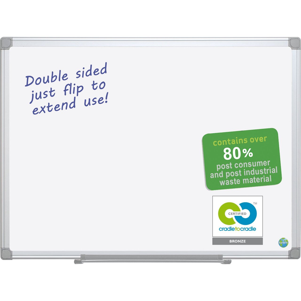 Bi-silque 3' x 4' Dry Erase Board (BVCMA0500790) - Image 1