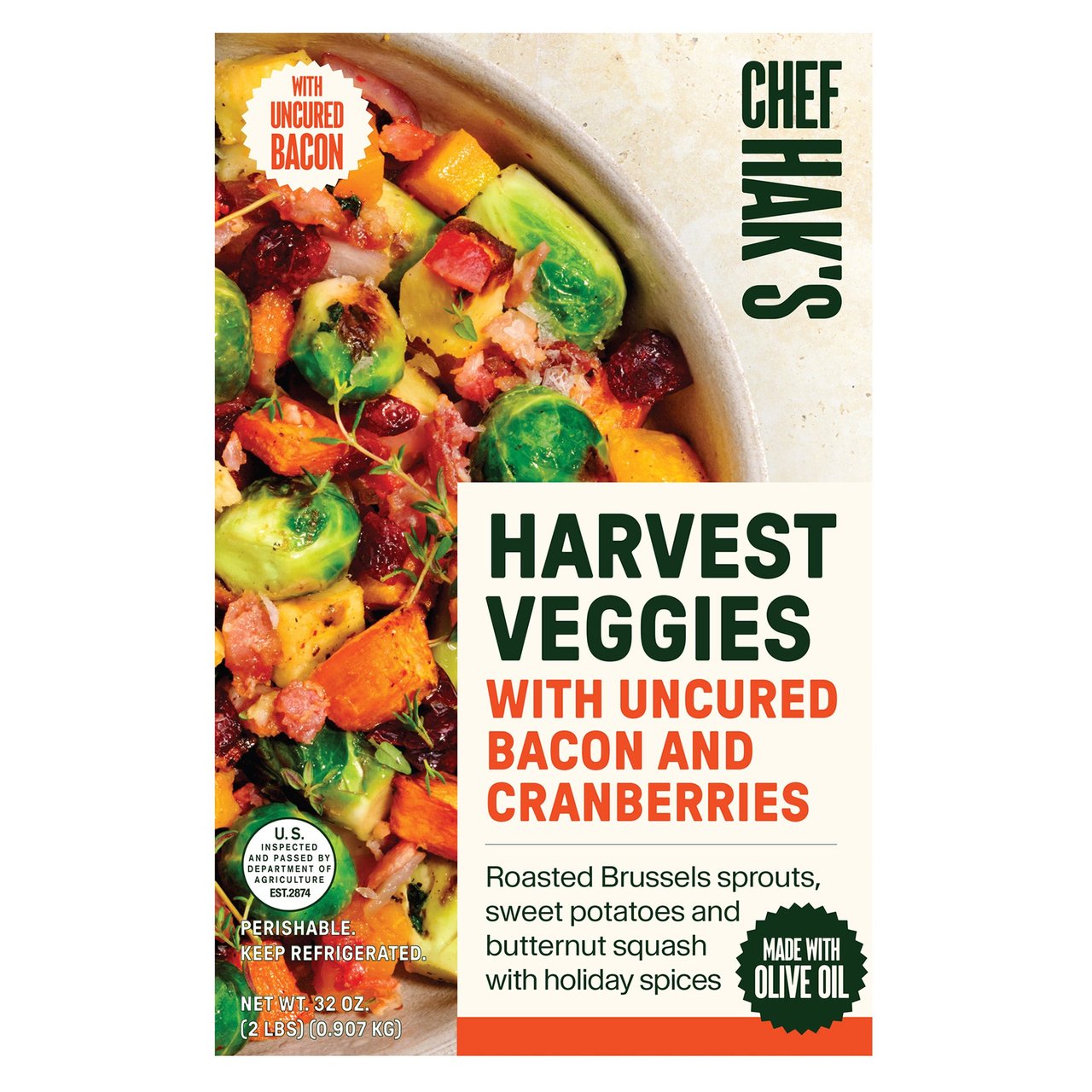 Chef Hak's Roasted Harvest Veggies 32 oz - Image 1