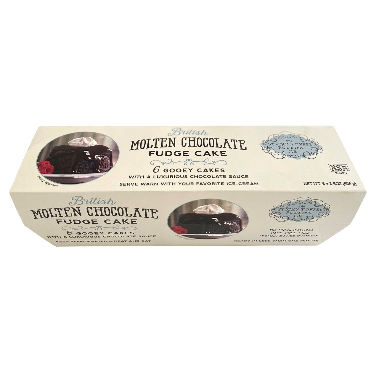 Sticky Toffee Chocolate Lava Cake 6 Count 3.5 oz Each - Image 1