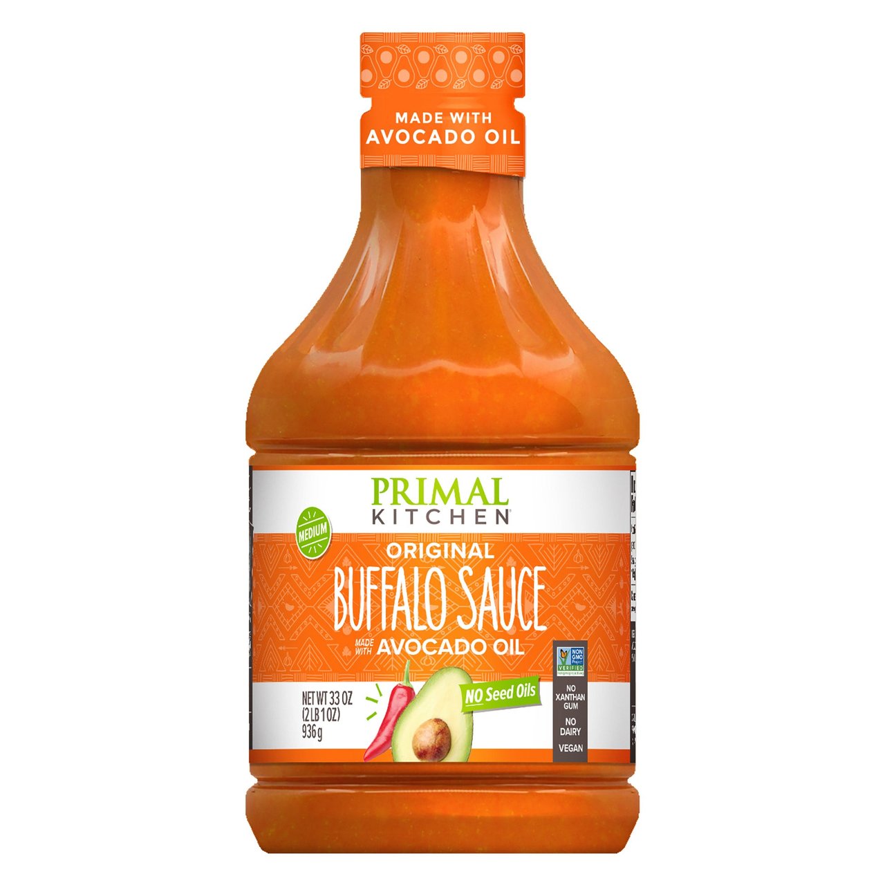 Primal Kitchen Buffalo Sauce with Avocado Oil 33 oz - Image 1