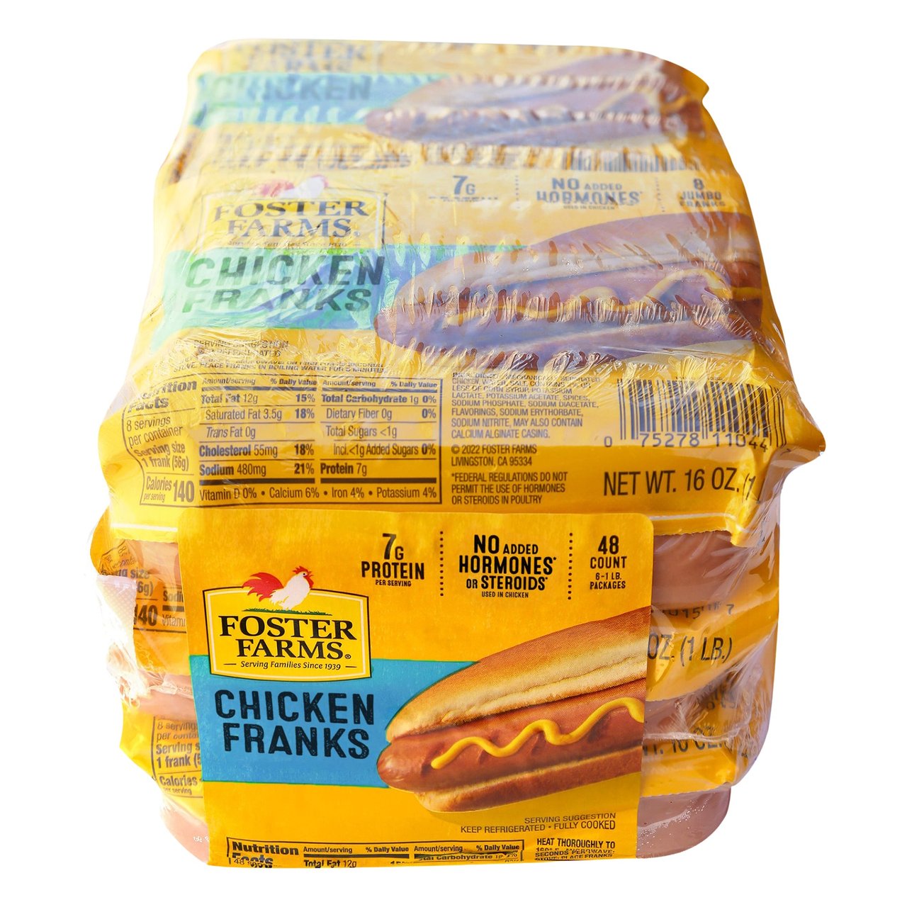 Foster Farms Chicken Franks, 6 lbs - Image 1