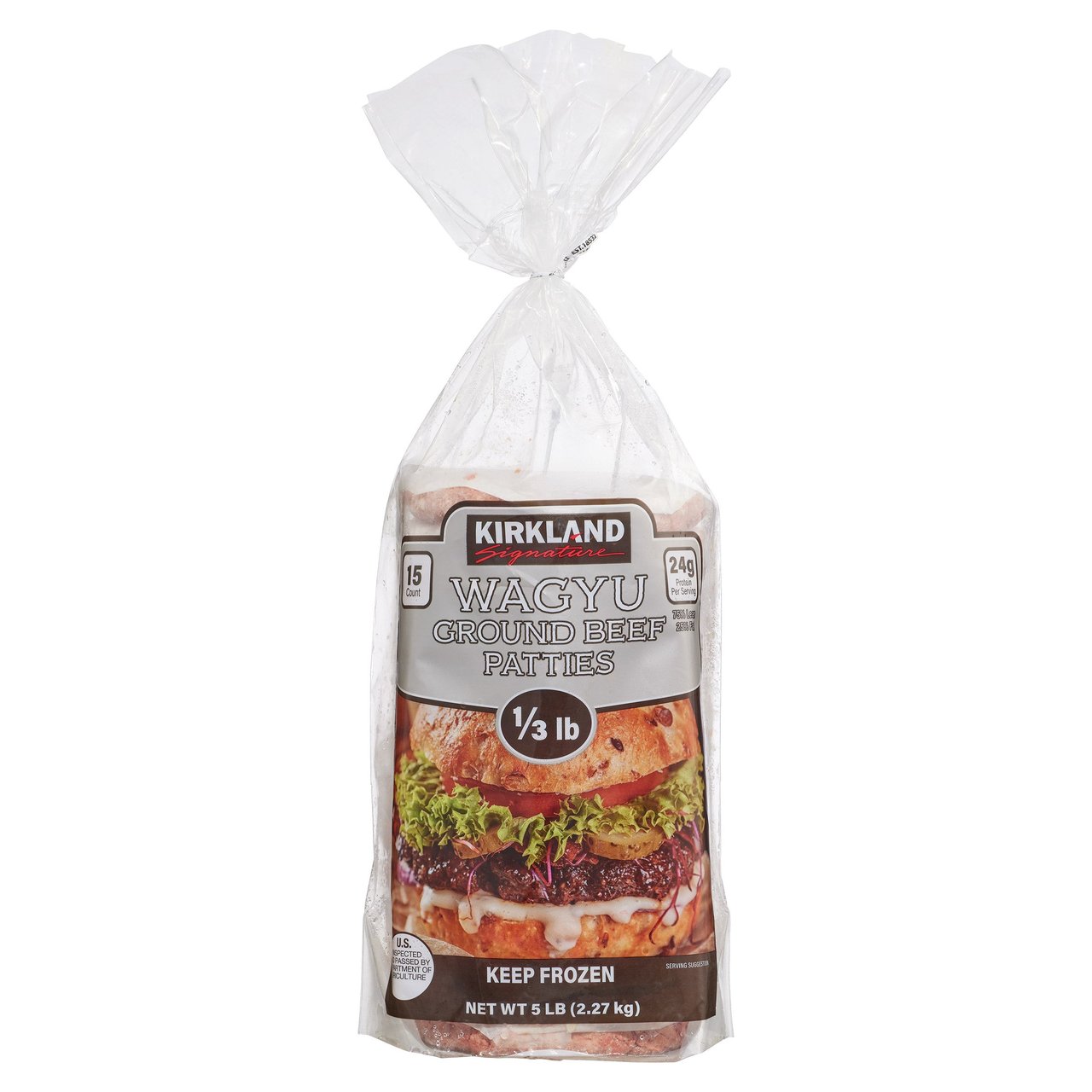 Kirkland Signature 1/3 lb Wagyu Patties 15 CT - Image 1