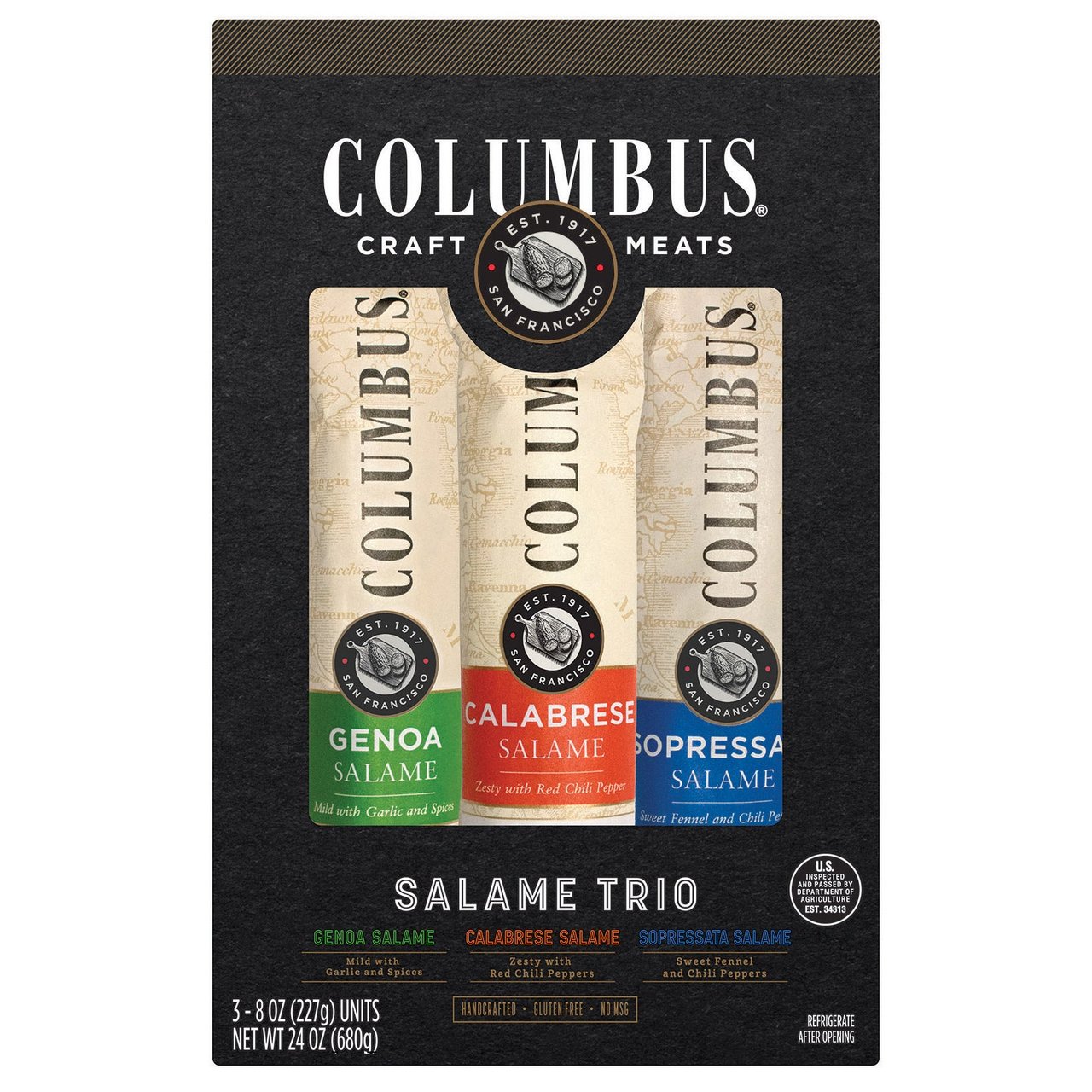 Columbus Salame Trio Pack 3/8 oz - Image 1
