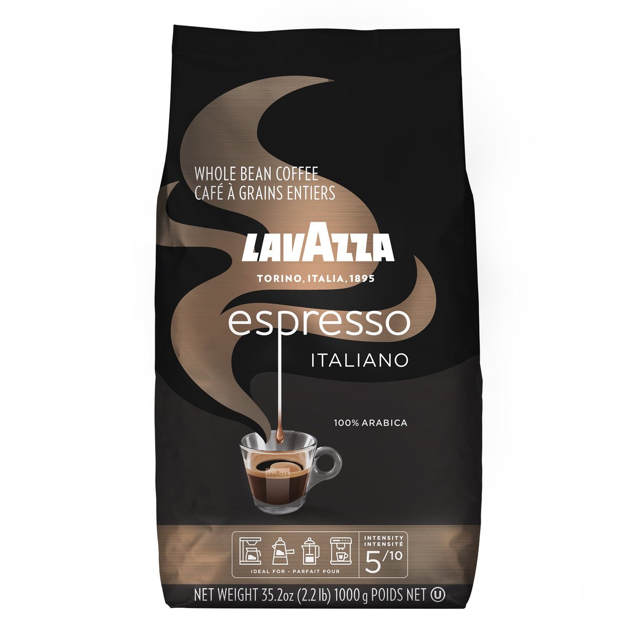 Lavazza Caffè Espresso Italiano Whole Bean Coffee, 35.2 oz (2.2 lbs) - Image 1