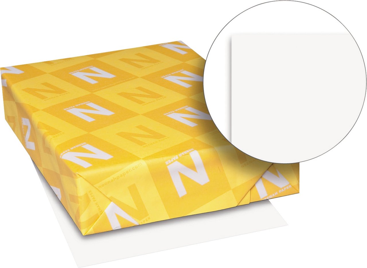 Wausau Exact Vellum Bristol Cover Stock, 67 lb, 8.5 x 11, White, 250 Sheets (WAU80211)
