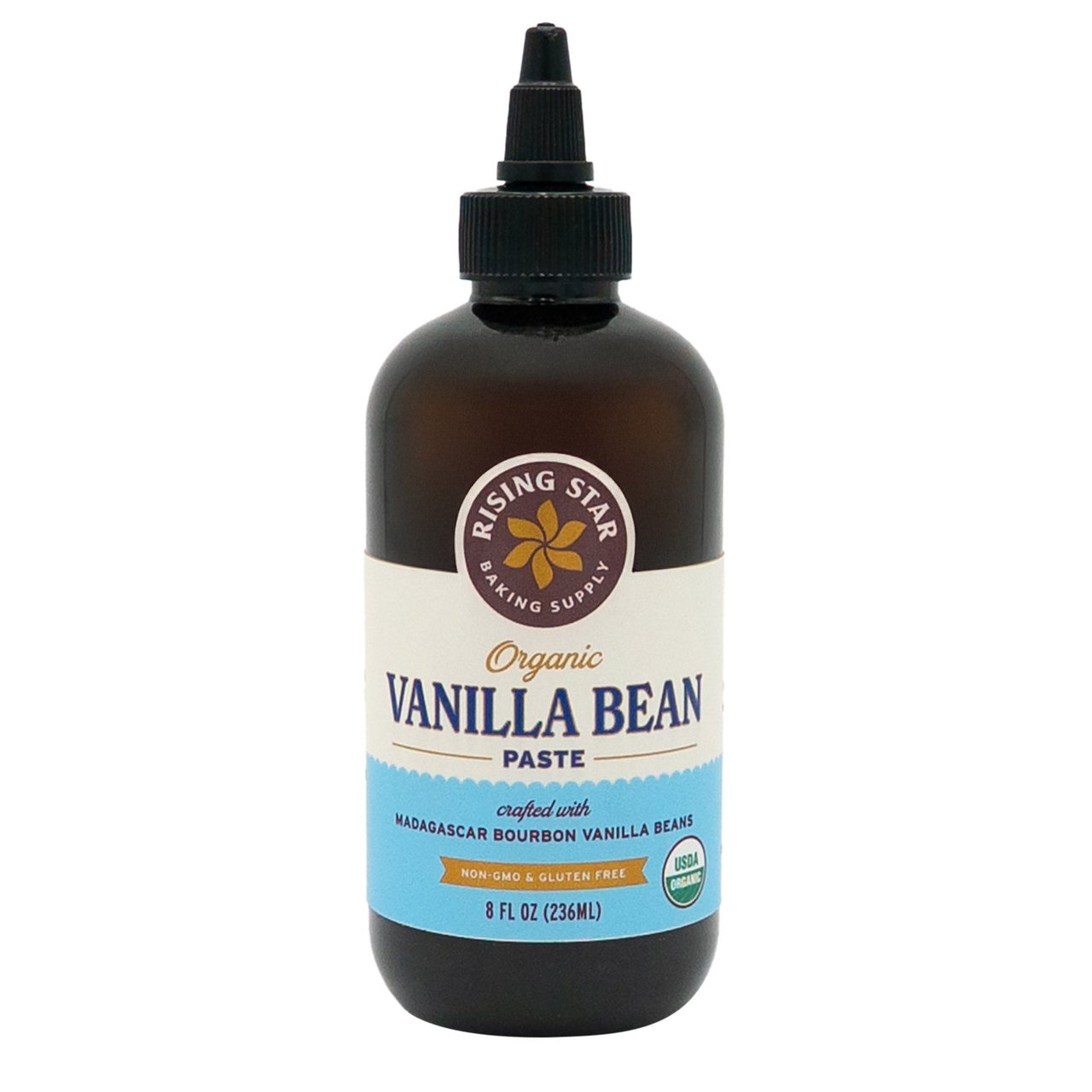 Organic Rising Star Vanilla Bean Paste 8 Ounces - Image 1