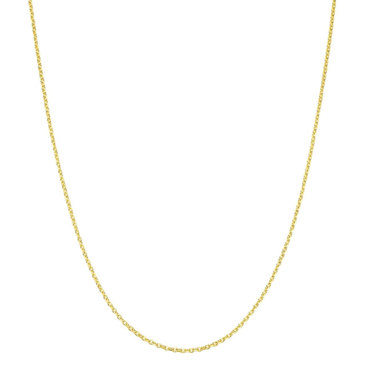 14KT Yellow Gold Cable Chain 18" Made in Italy - Image 1
