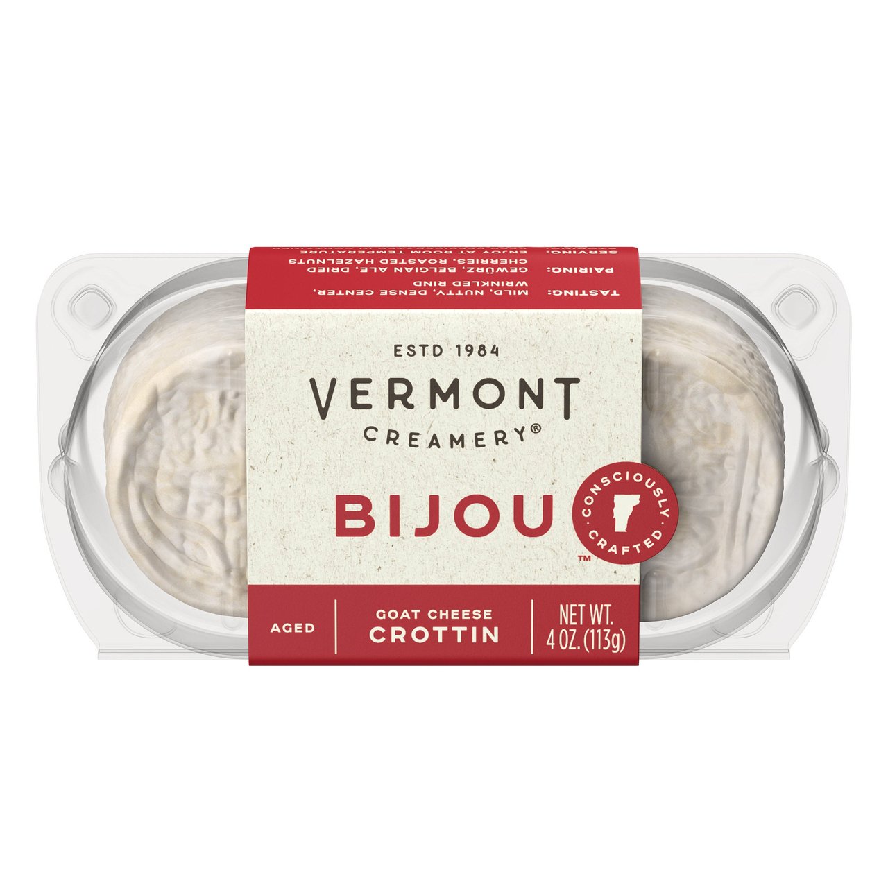 Vermont Creamery Bijou Goat Cheese 2/2 oz - Image 1