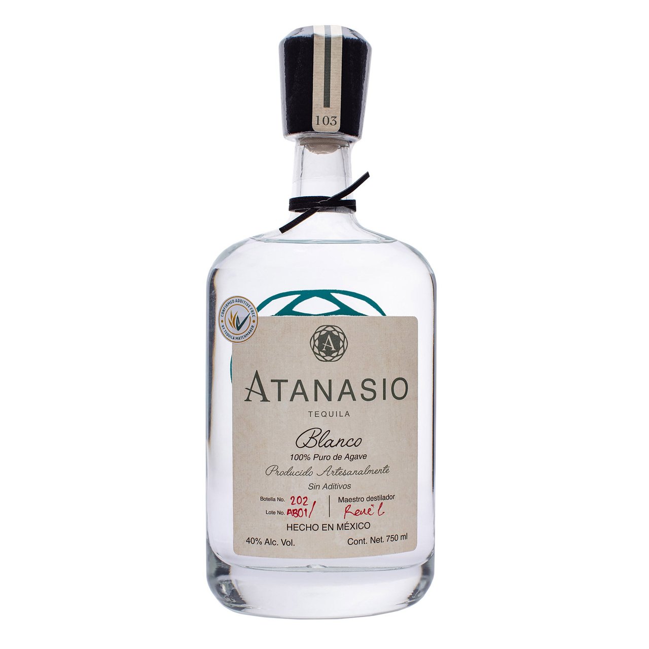 Atanasio Blanco Tequila Jalisco 750ML - Image 1