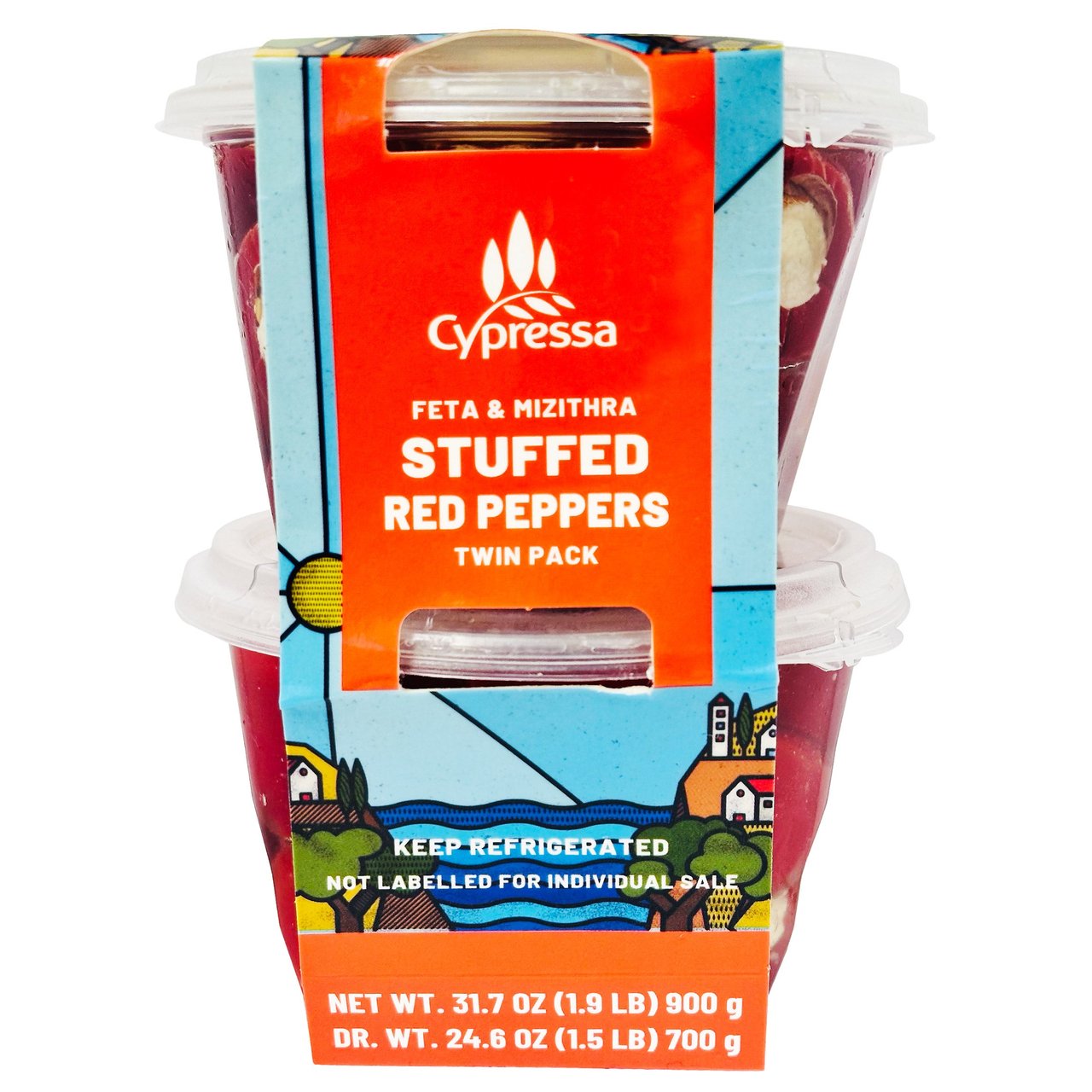 Cypressa Feta Stuffed Peppers 2x15.9 Ounce Container - Image 1
