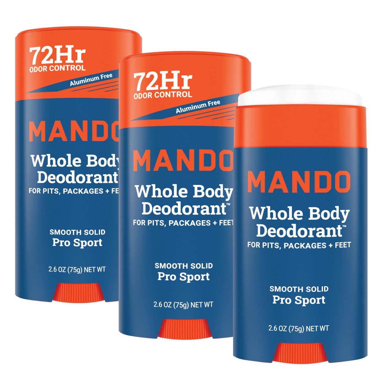 Mando Whole Body Deodorant 3 / 2.6oz (7.8oz Total) - Image 1