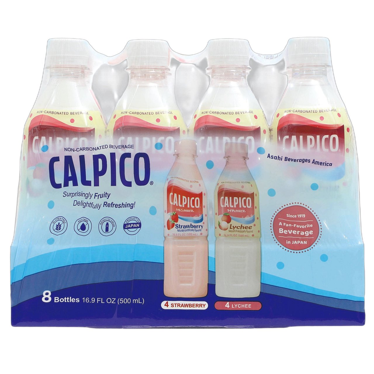 Calpico Strawberry and Lychee 8/16.9 Fluid Ounces - Image 1