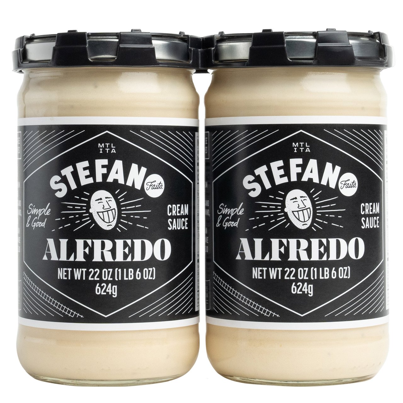 Stefano Faita Alfredo Sauce, 2 x 22 oz Jars - Image 1