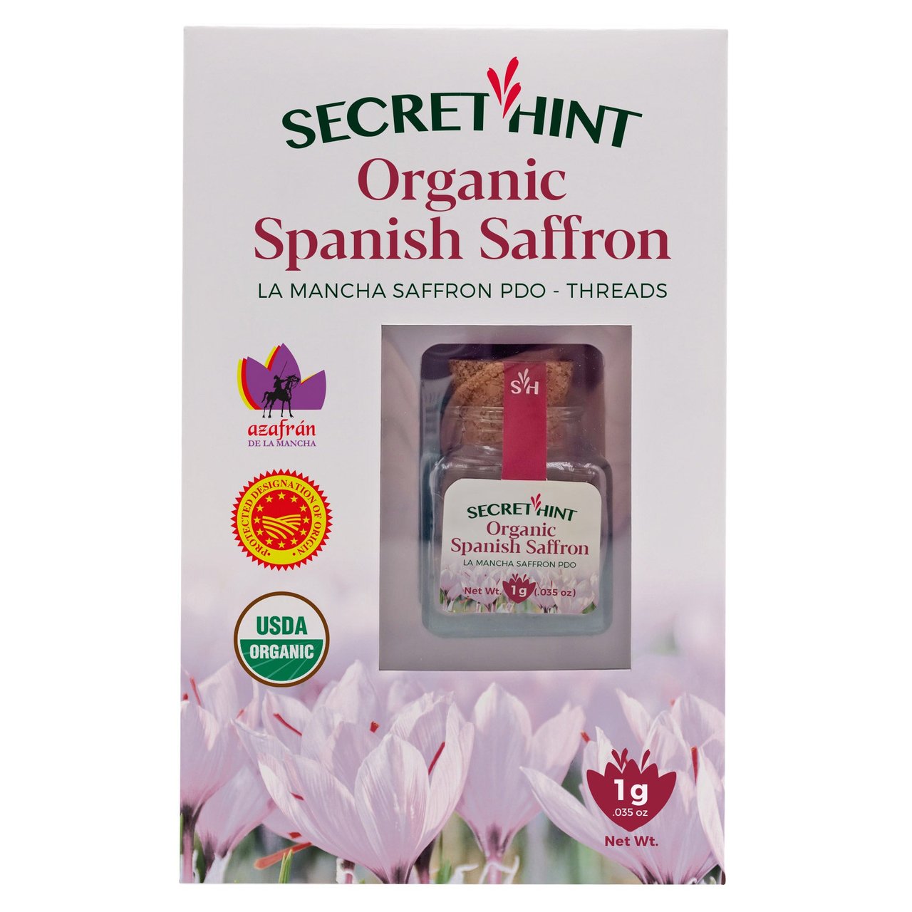 Secret Hint Organic Spanish Saffron 0.035 oz (1g) - Image 1