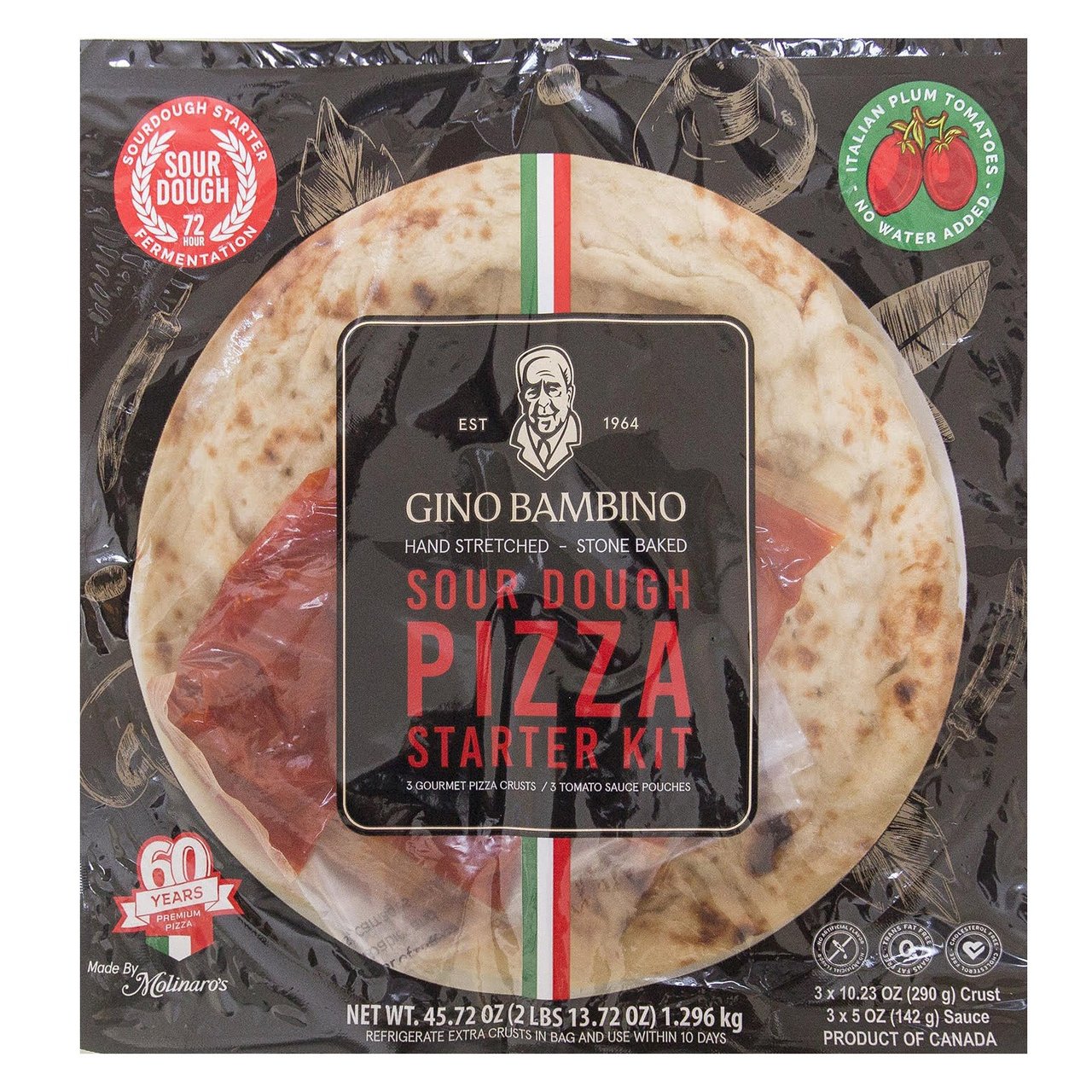 Gino Bambino Sourdough Pizza Starter Kit 3/45.72 oz - Image 1