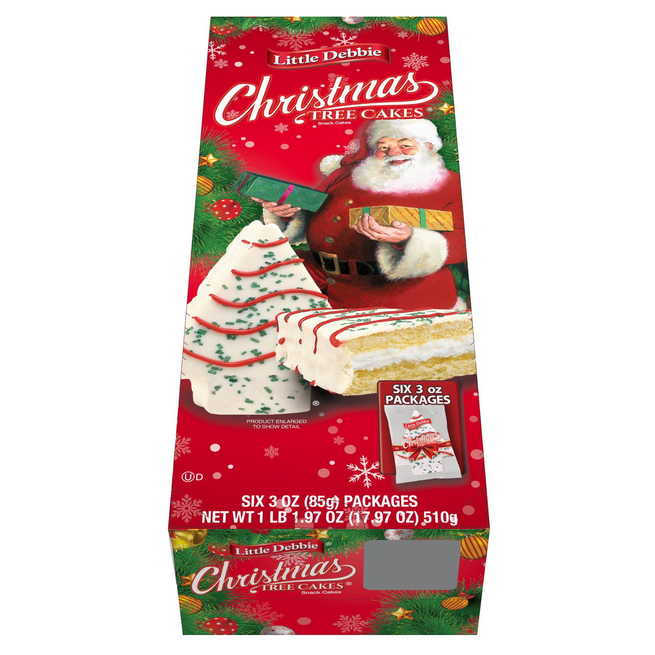 Little Debbie Christmas Tree Cakes 6 CT/3.9 OZ