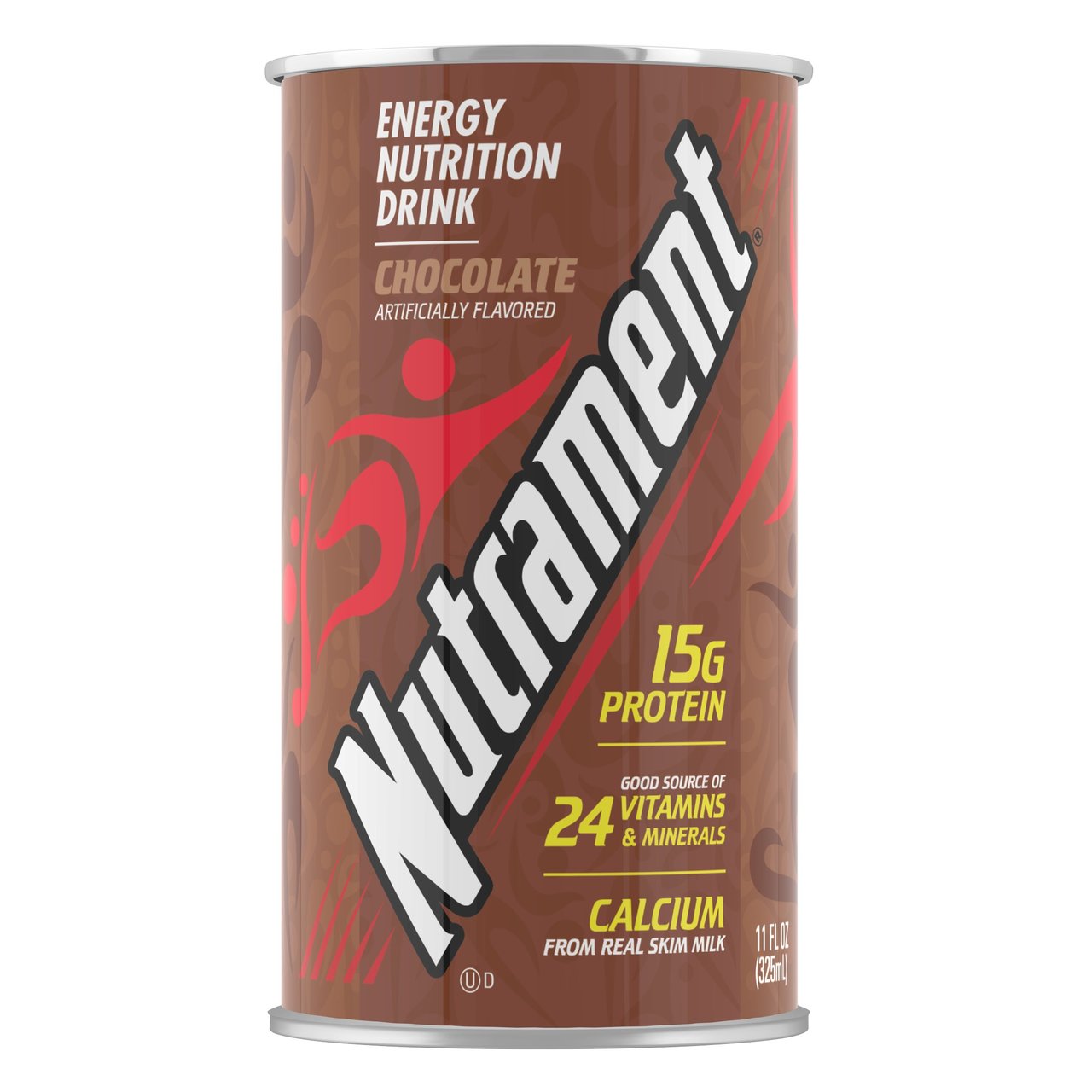 Nutrament Energy Nutrition Drink, Chocolate, 12-Pack (11 FL OZ Cans)