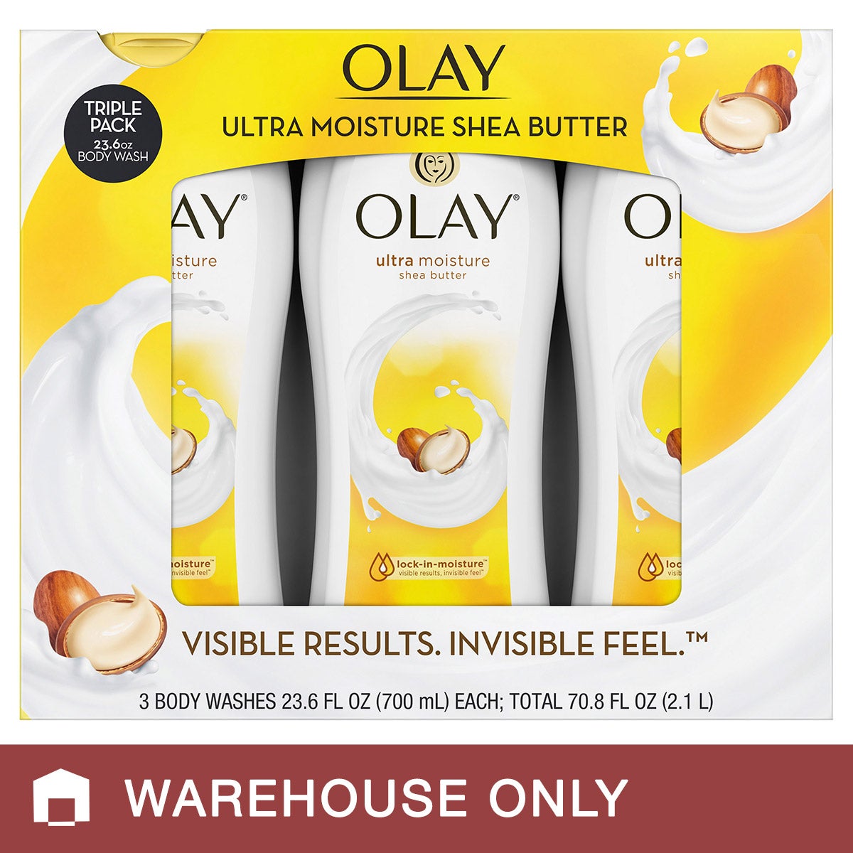 Olay Moisture Body Wash 3 Pack, 23.6 fl oz - Image 1