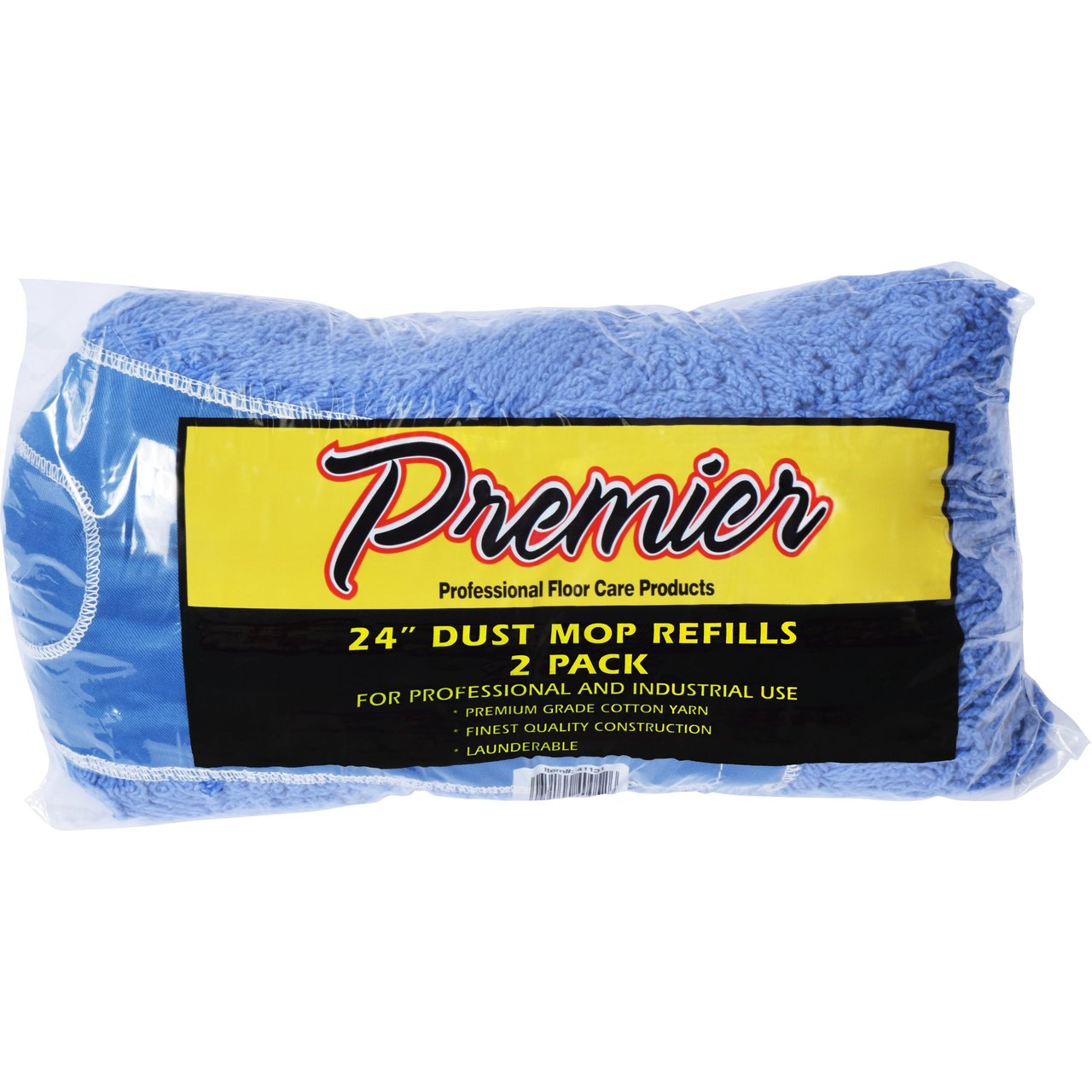 Premier Blue Dust Mop Refill 24" 2 Pack - Image 1