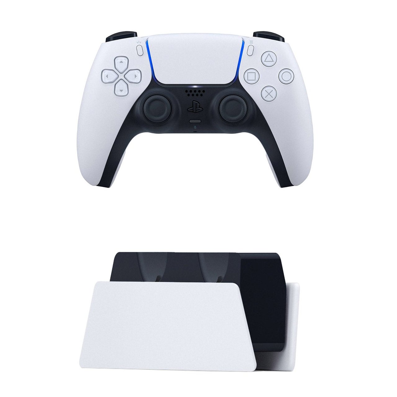 Sony PS5 DualSense Controller & Charger Bundle - White - Image 1