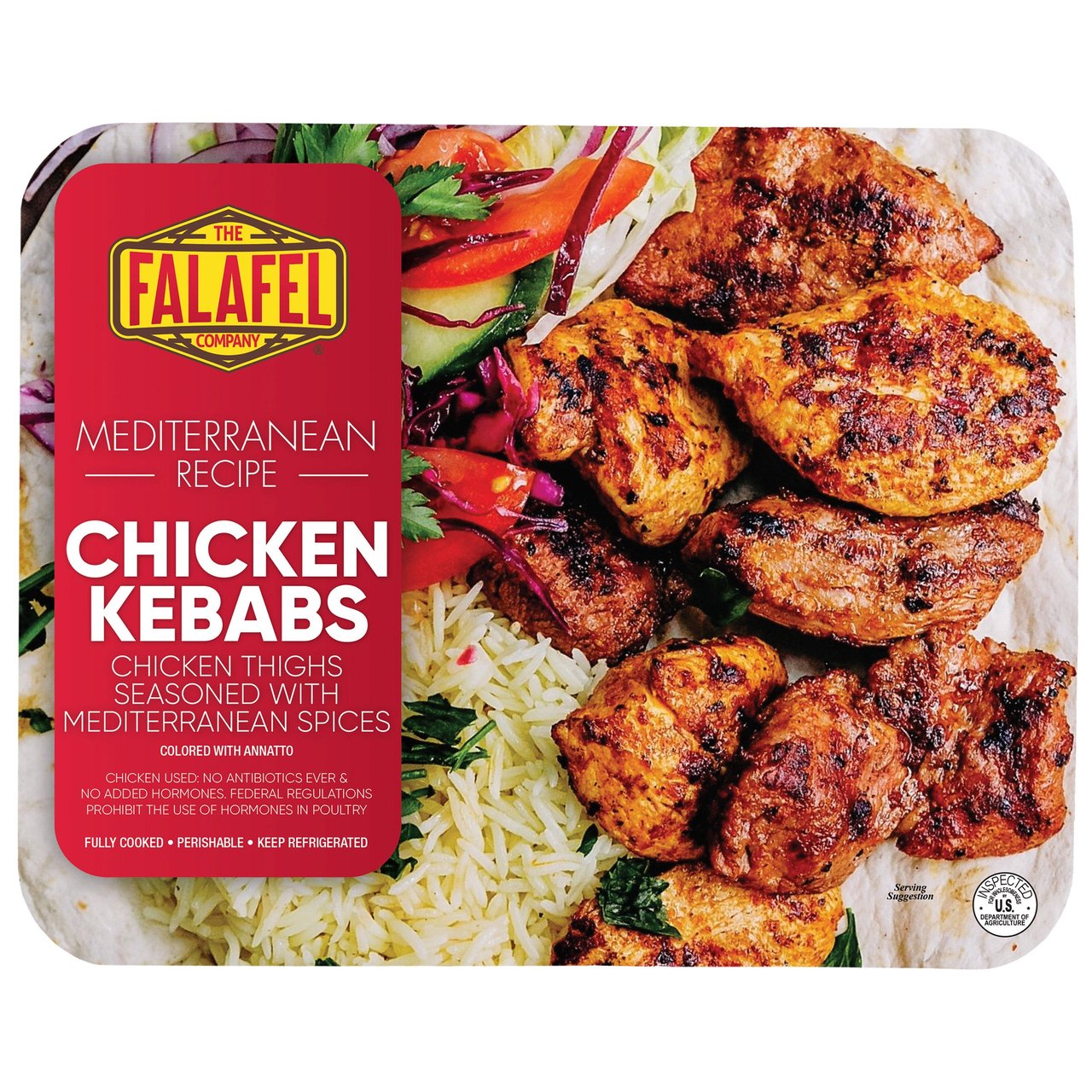 The Falafel Company Mediterranean Recipe Chicken Kebabs (Price Per Pound) - Image 1