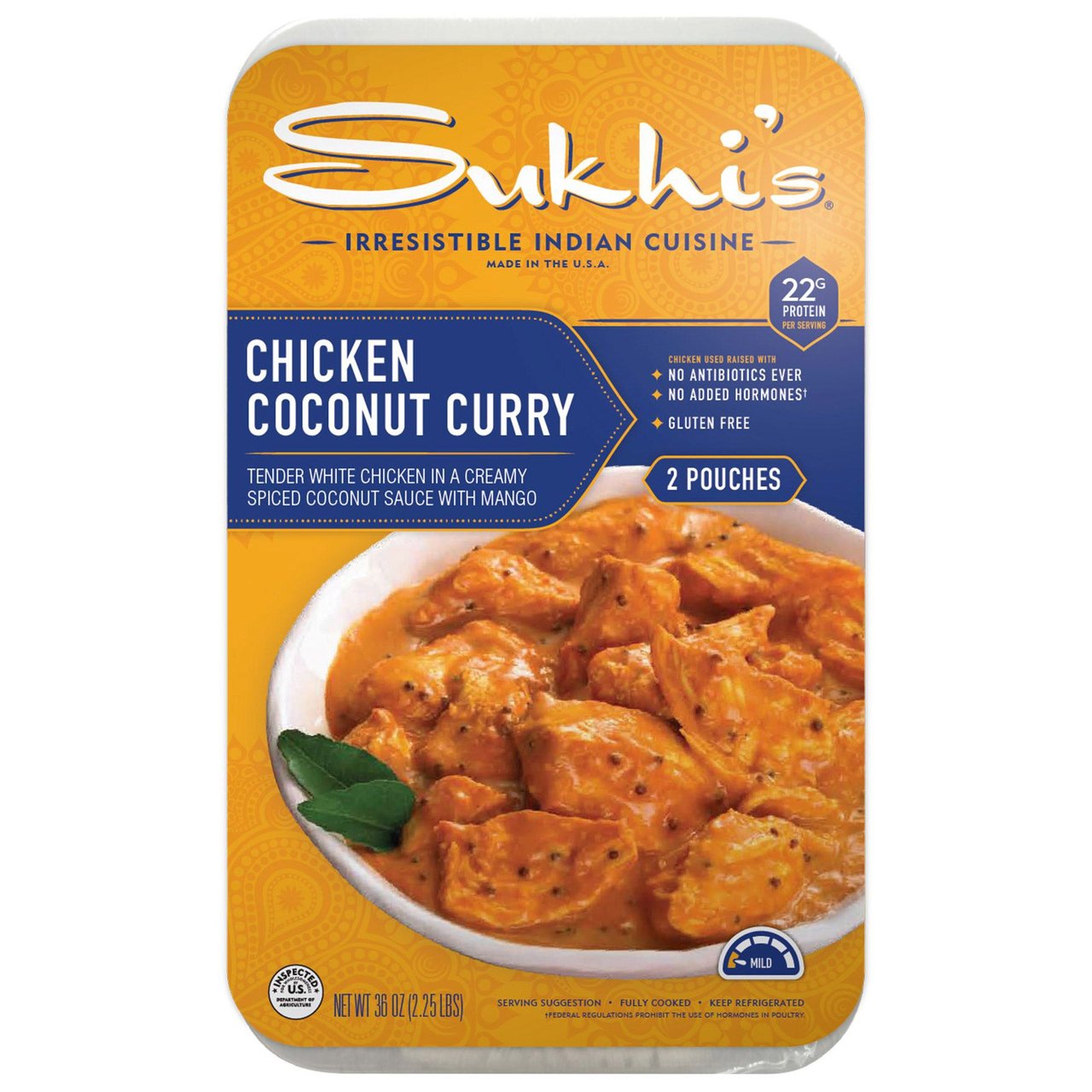 Sukhi's Chicken Coconut Curry 2/18 Ounce Packages - Image 1