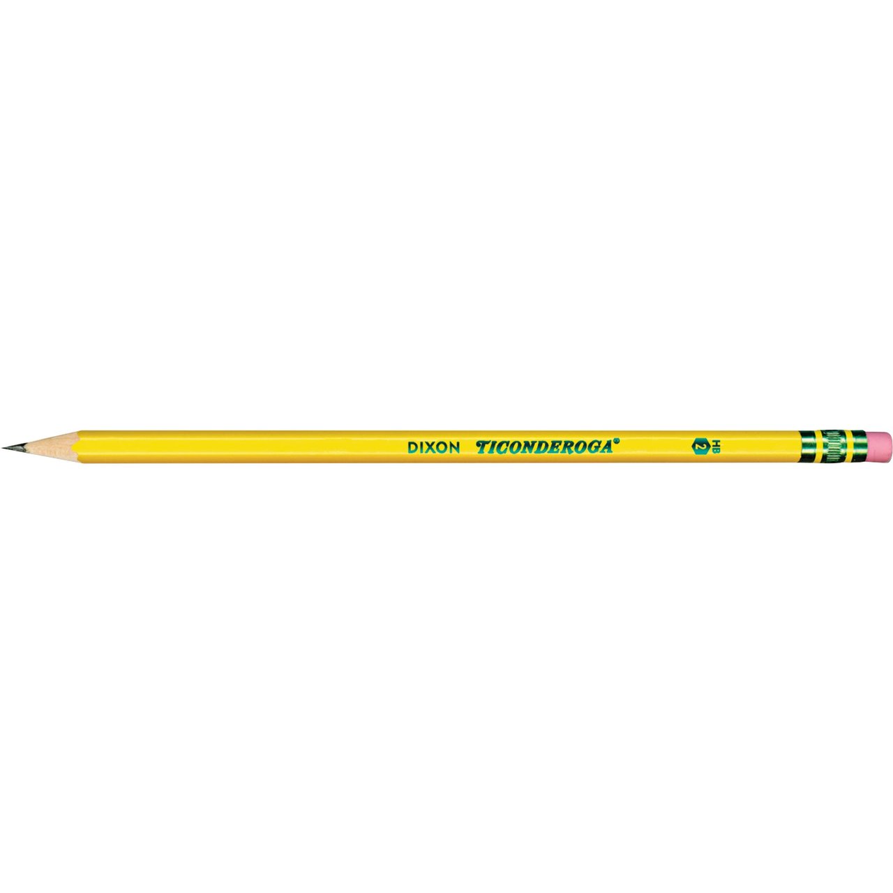 Ticonderoga #2 Pencil Pre-Sharpened HB, Yellow, 24 Count (DIX13806KT) - Image 1