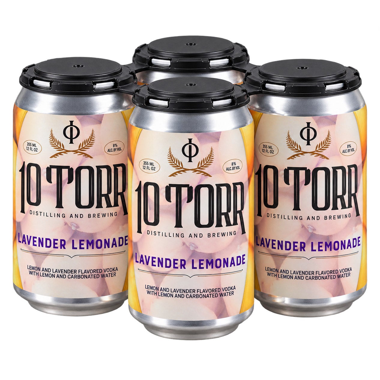 10 Torr Distilling Lavender Lemonade Canned Cocktail, Reno, NV — 4-Pack/12 oz Cans