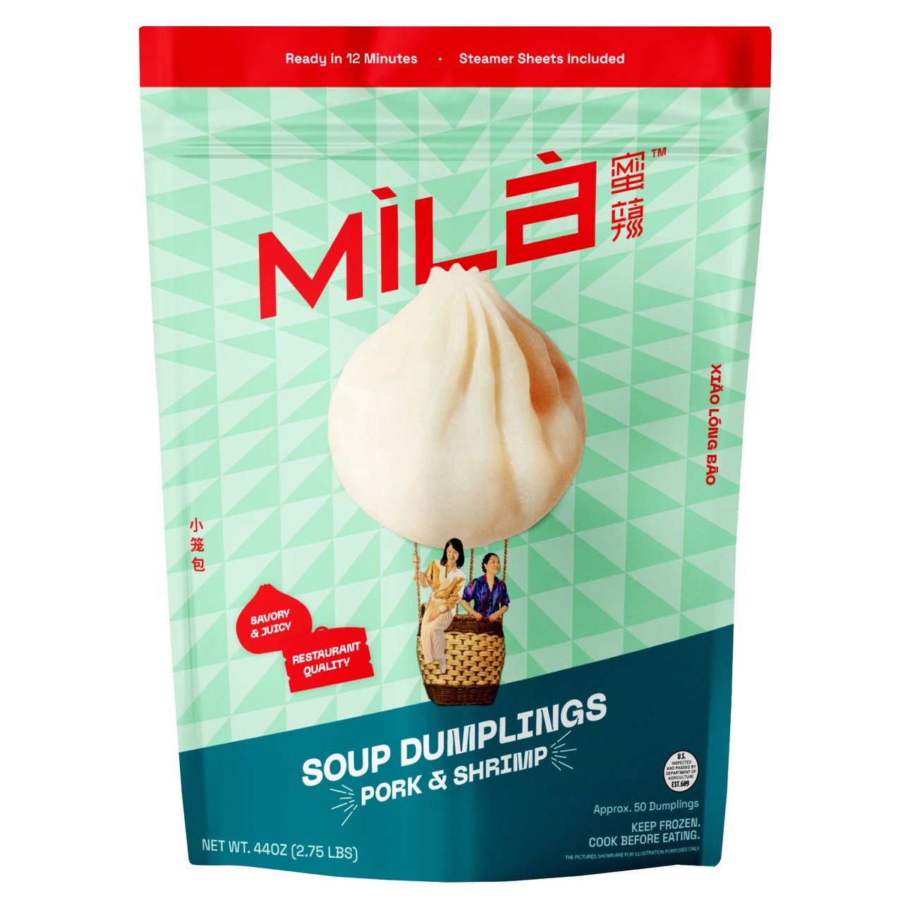 MìLà Shrimp & Pork Soup Dumplings 44 oz - Image 1