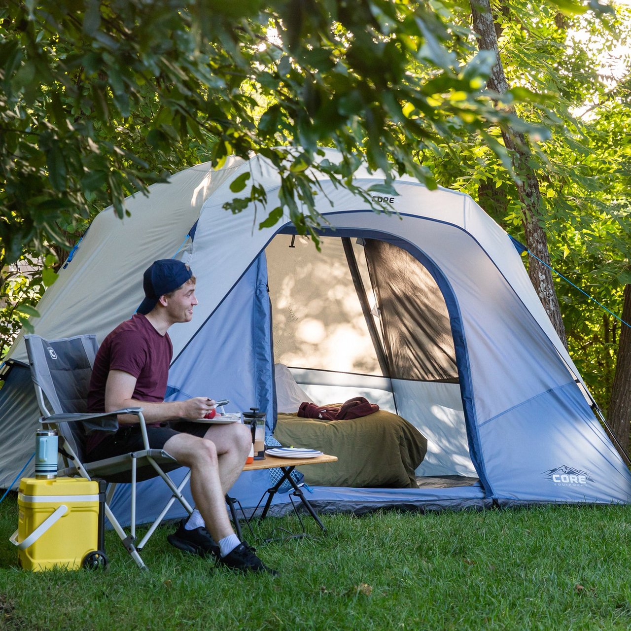 CORE 6-Person Lighted Dome Tent - Image 1