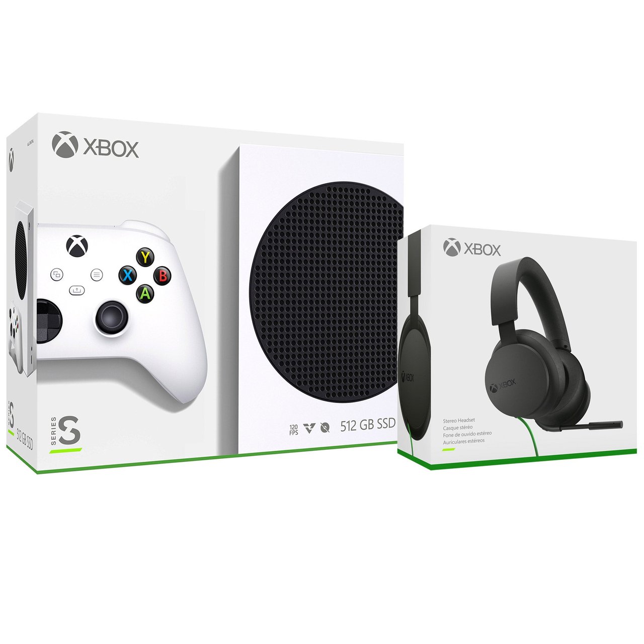 Xbox Series S All-Digital Console & Stereo Headset Bundle - Image 1