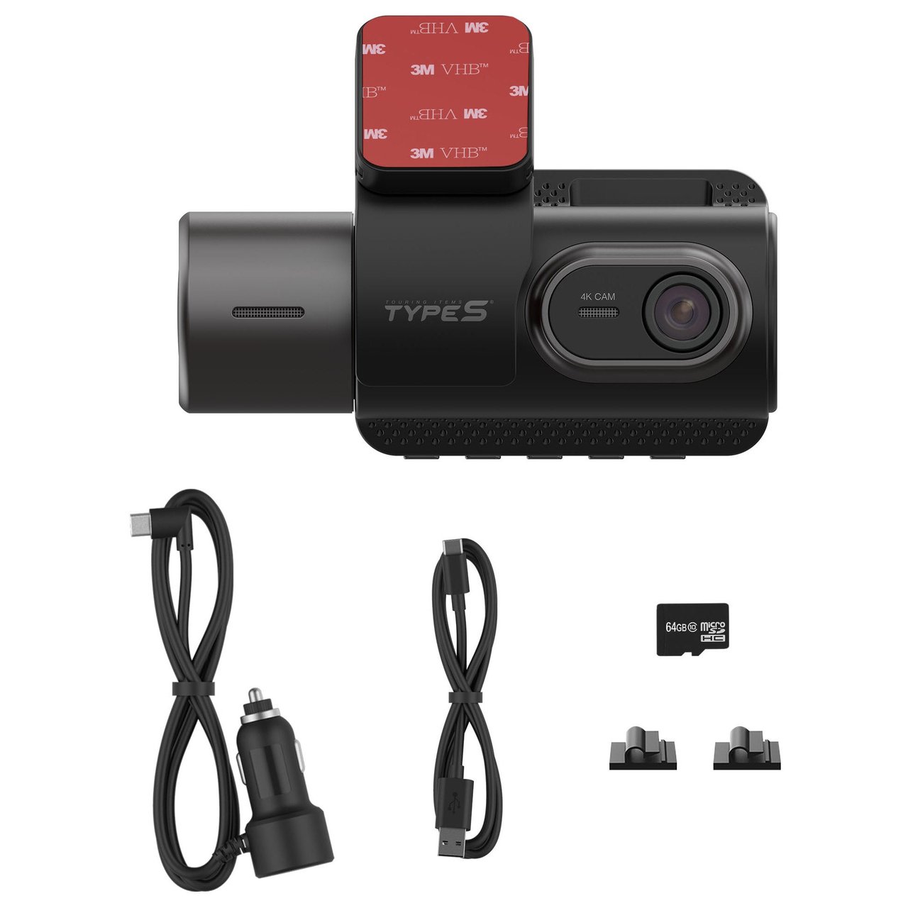 TYPE S DUAL 4K AND 1080P DASH CAM WITH AI - Image 1