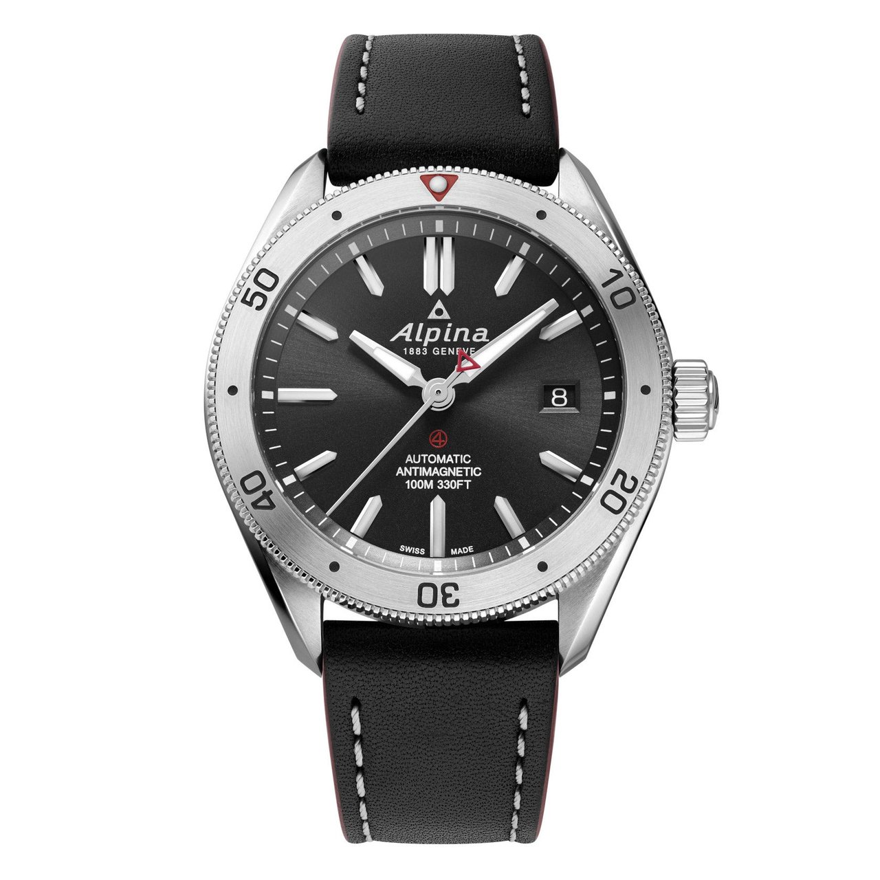 アルジルリン Alpina Alpiner Stainless Steel Men's Automatic Watch, 40mm
