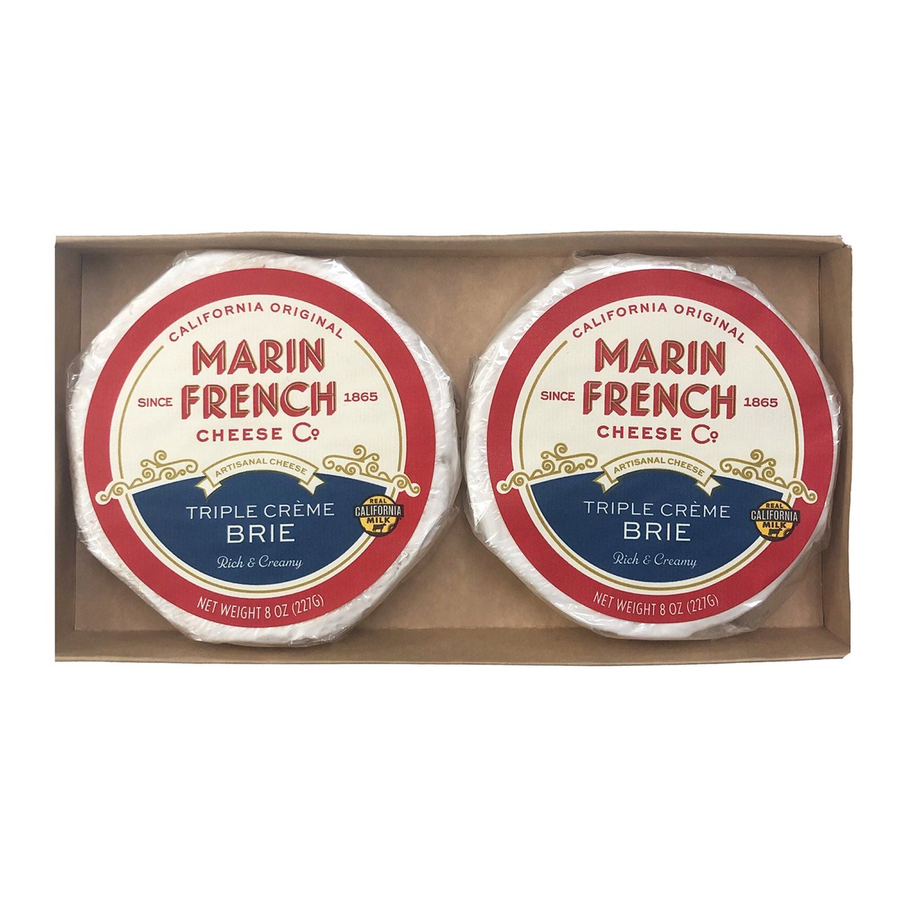 Marin French Triple Crème Brie 2 Pack 8 Ounces Each - Image 1