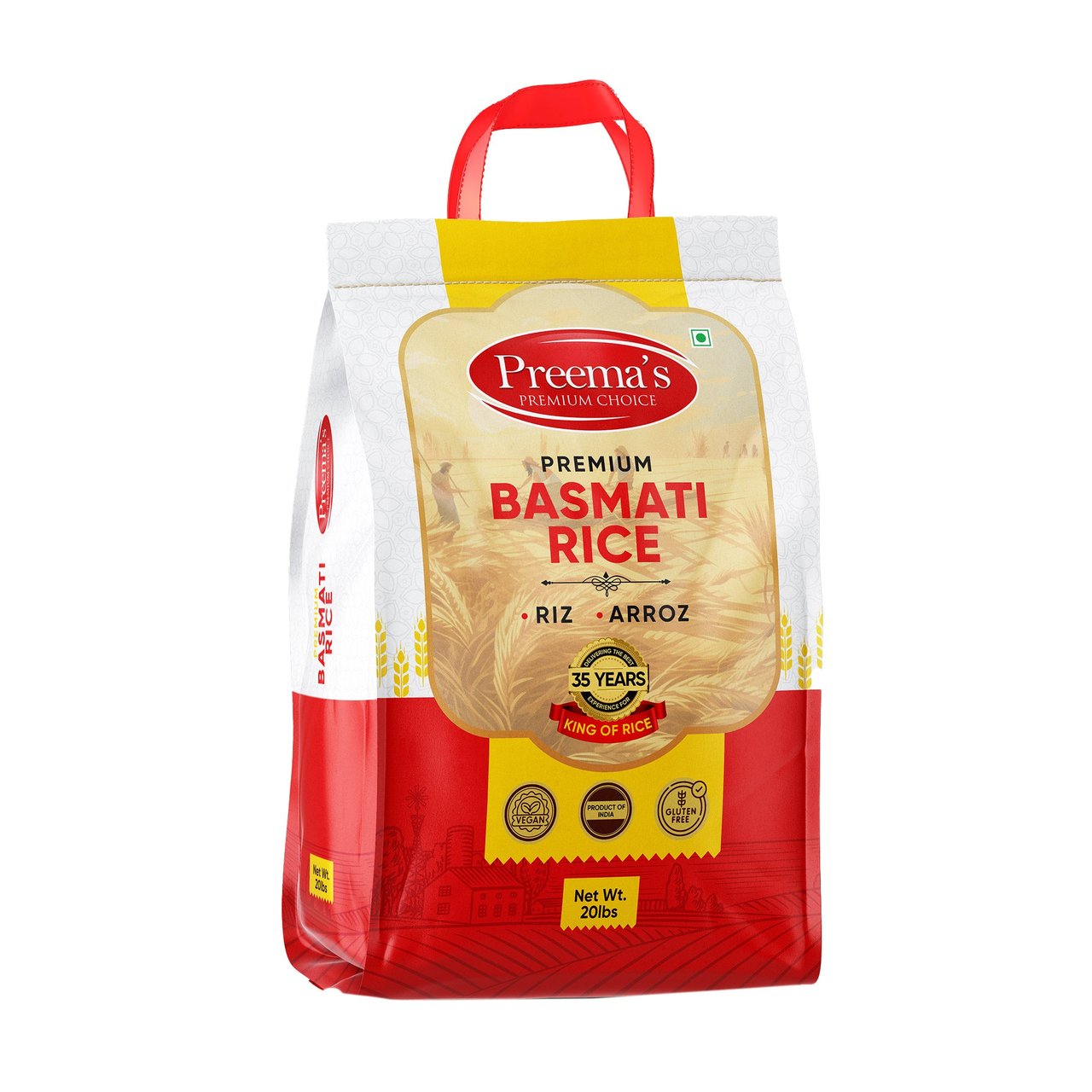 Preema's Basmati Rice 20 Lbs - Image 1