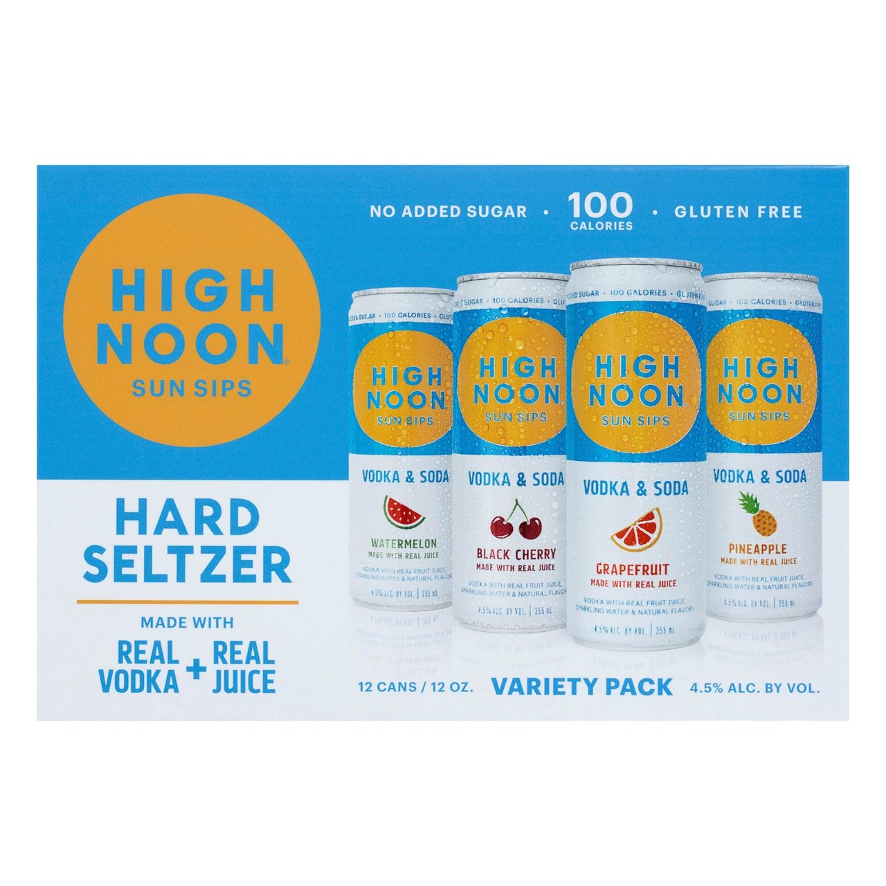 High Noon Vodka Cocktail Variety USA 12/12oz Cans