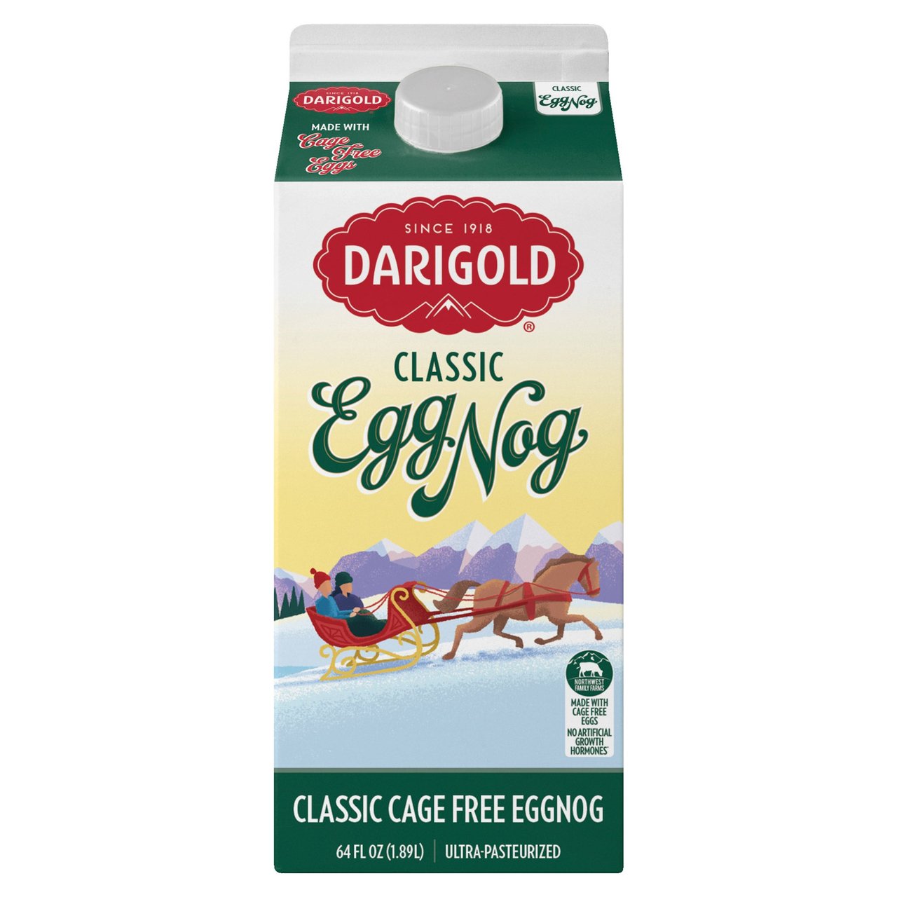 Darigold Classic Eggnog Ultra Pasteurized 1/2 Gallon - Image 1