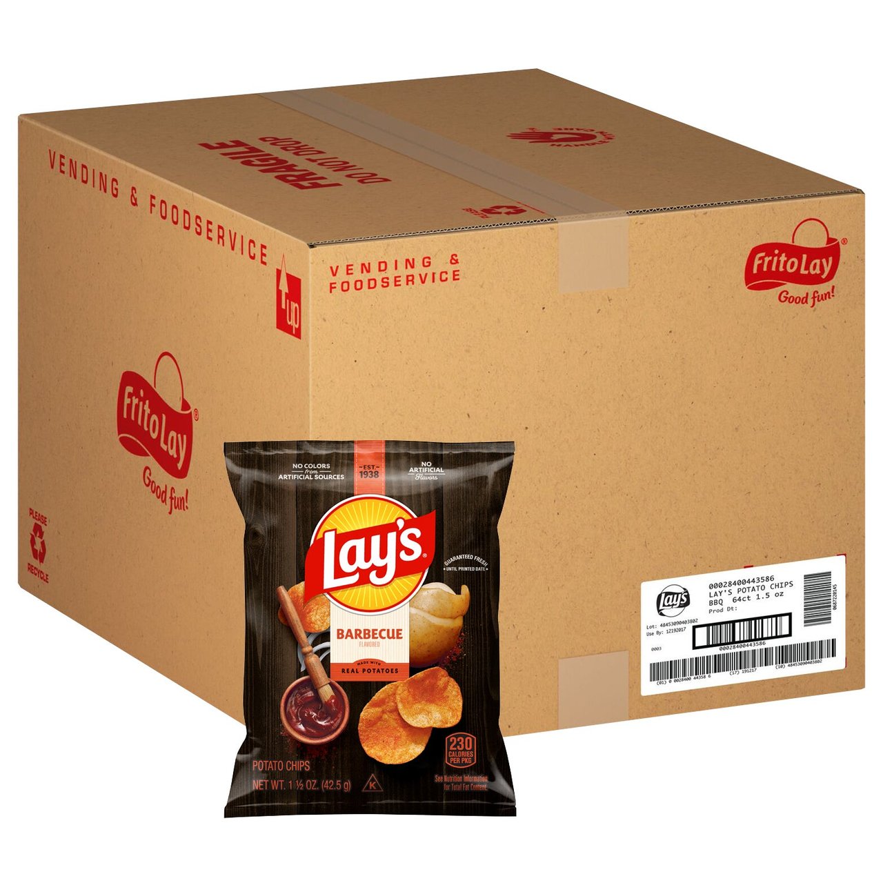 Lay's Barbecue Chips 64 CT / 1.5 OZ - Image 1