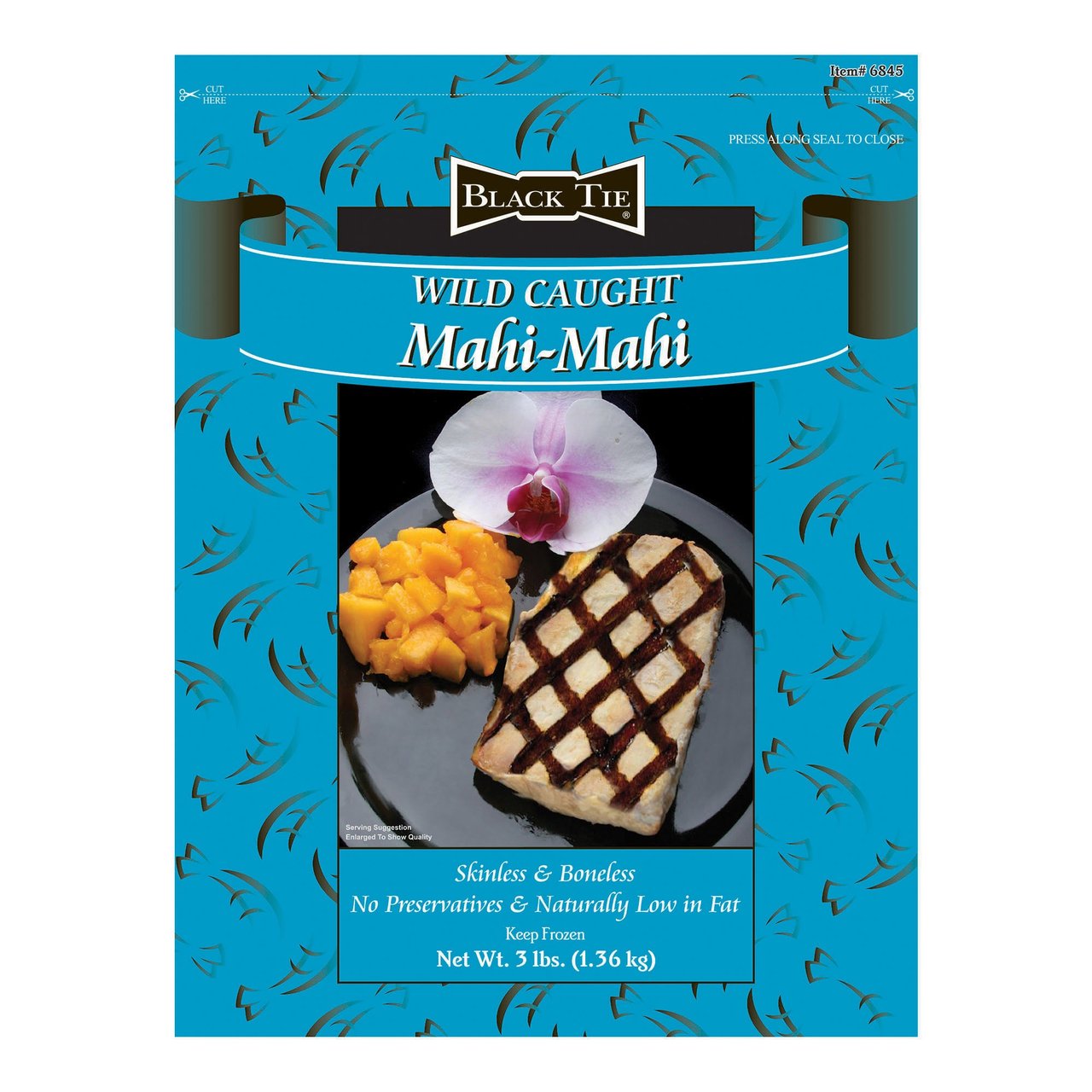 Black Tie Wild Caught Mahi Mahi Portions 3 lbs - Image 1